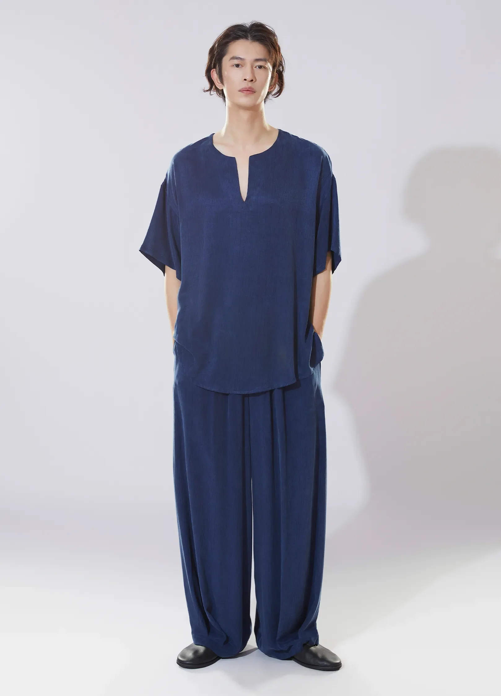 Air Textured Wide Trousers - Image 4
