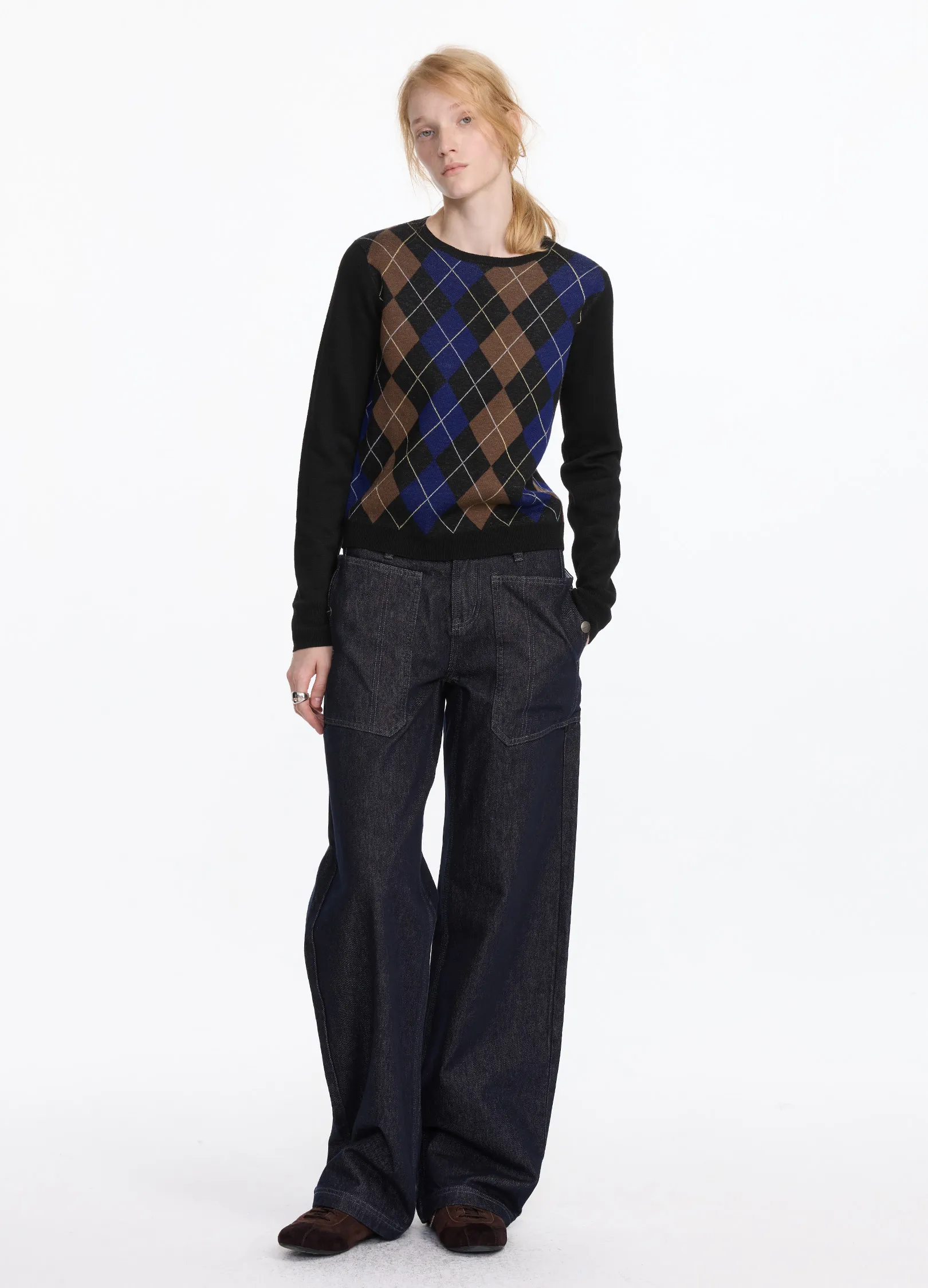 Argyle Knit Sweater - Image 7