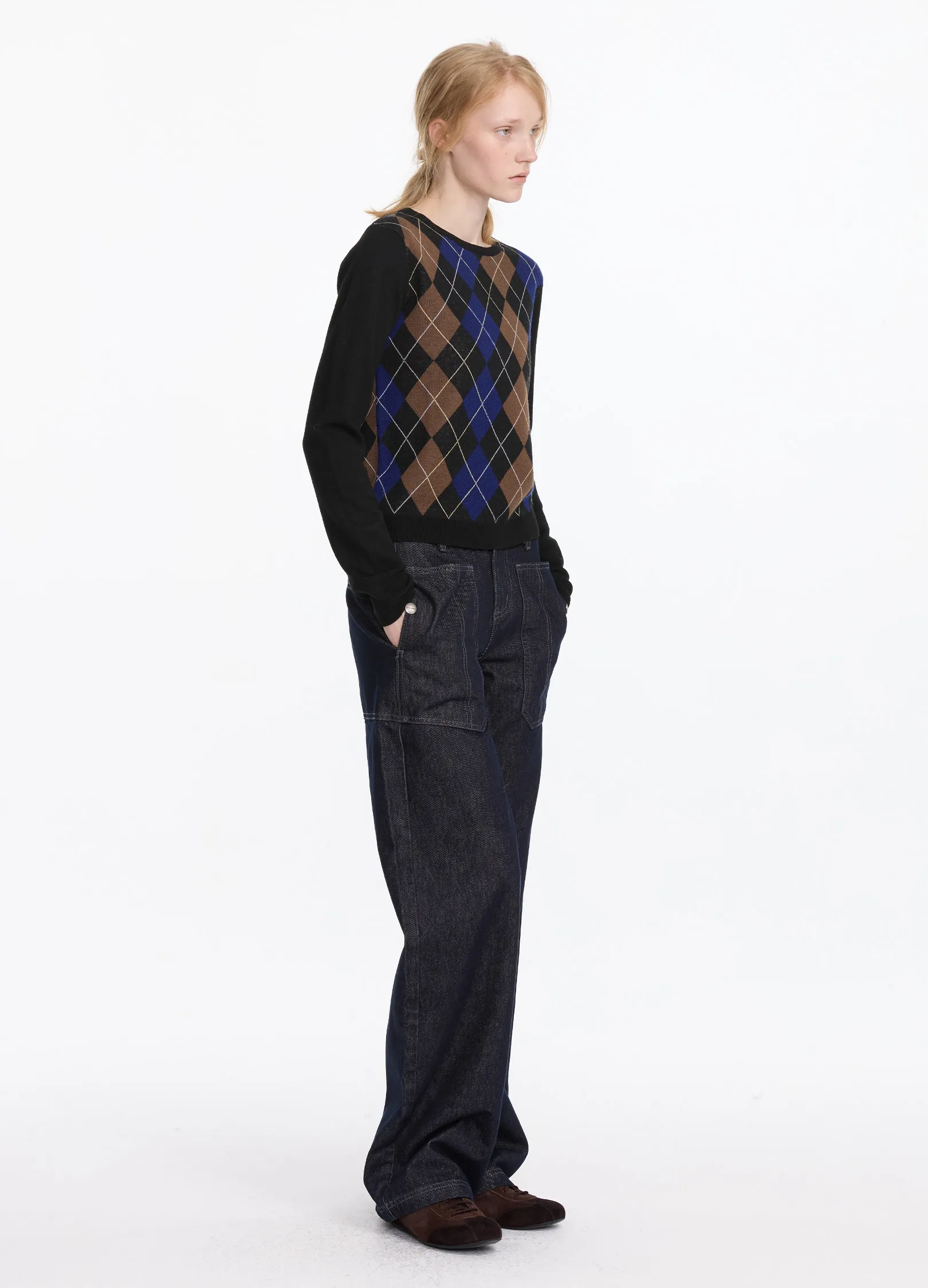 Argyle Knit Sweater - Image 9