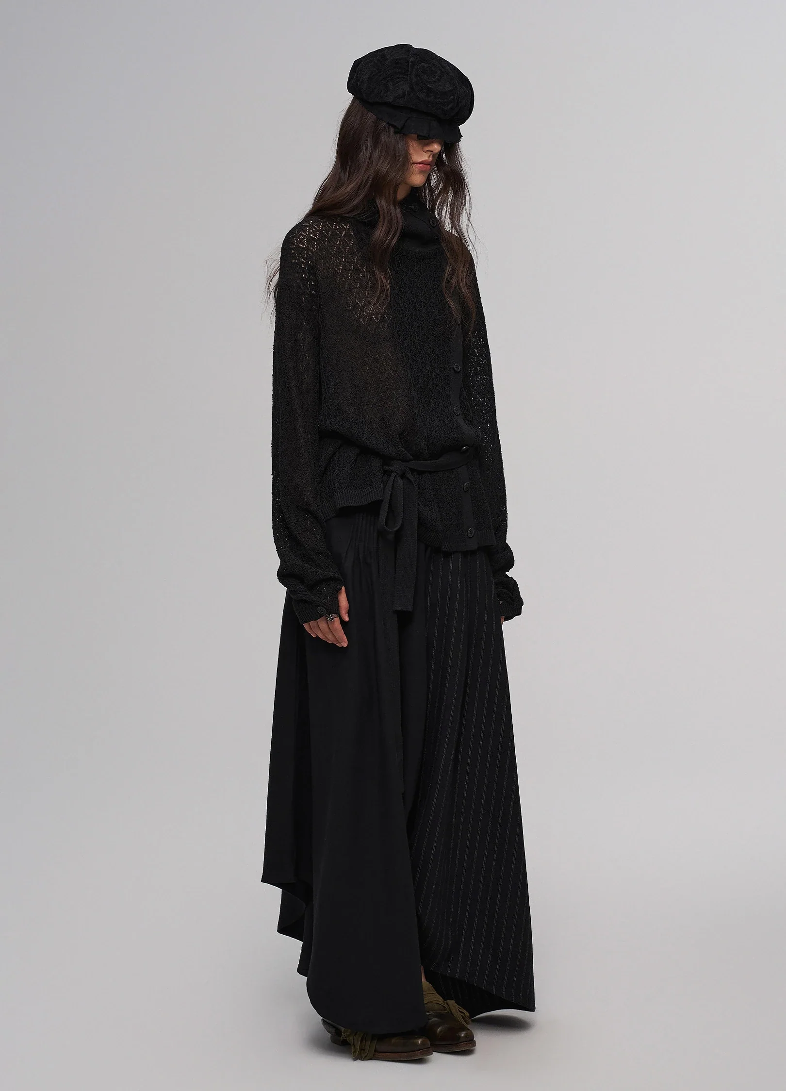 Asymmetric Waist Trousers - Image 8