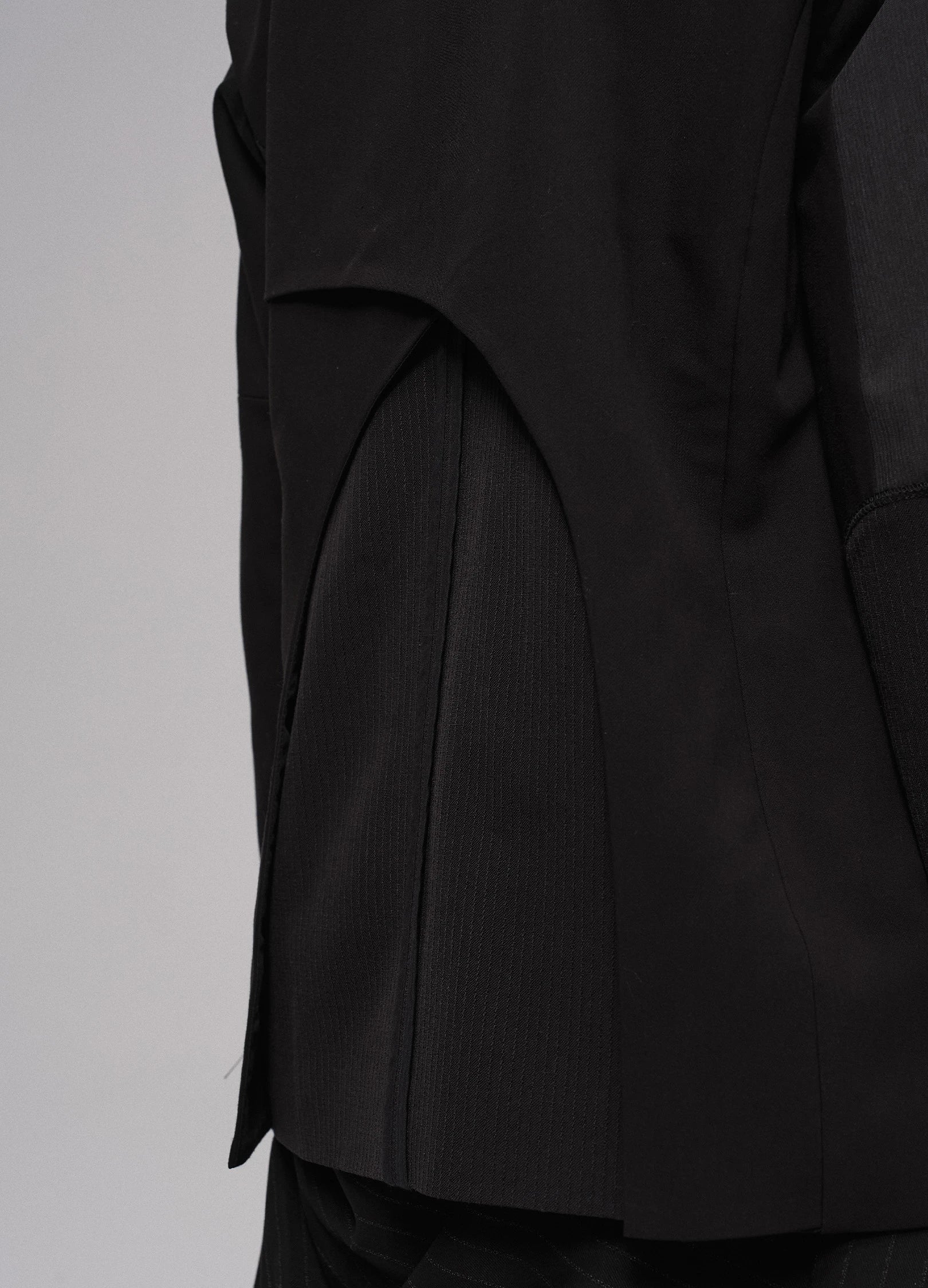 Asymmetrical Patchwork Blazer - Image 12