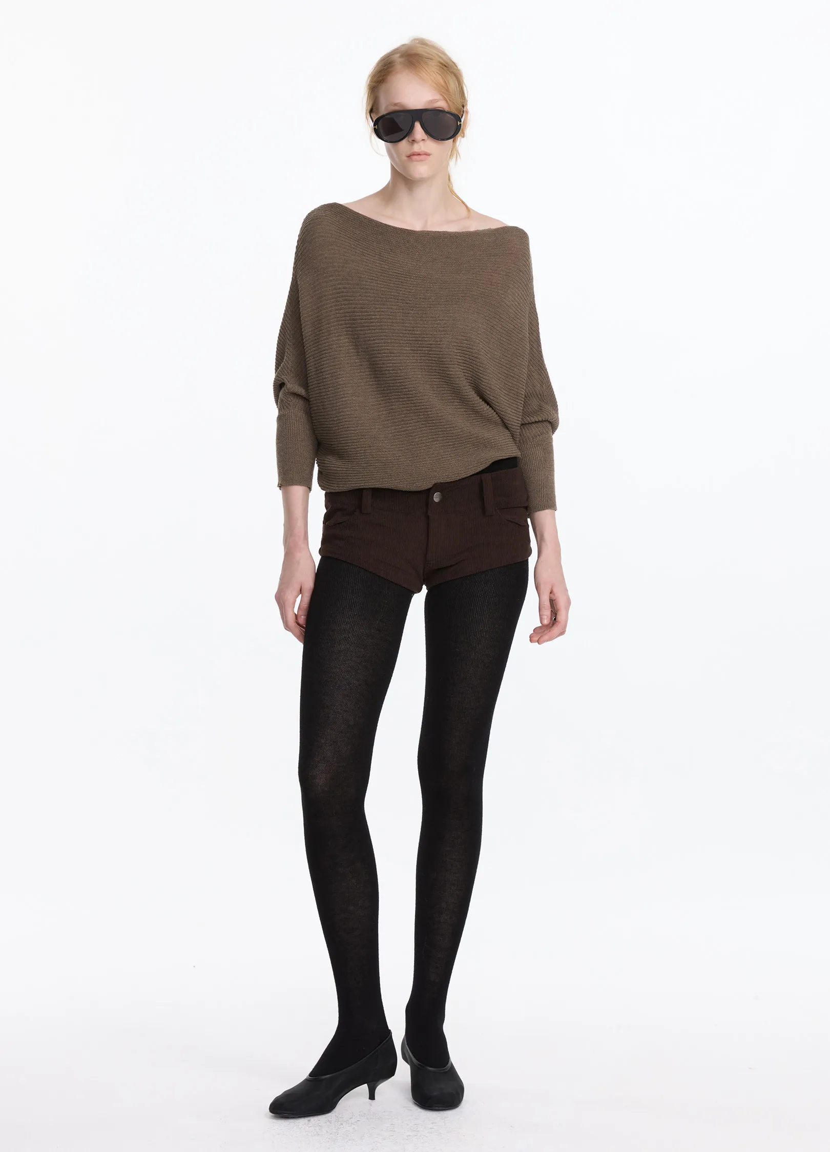 Batwing Knit Shawl