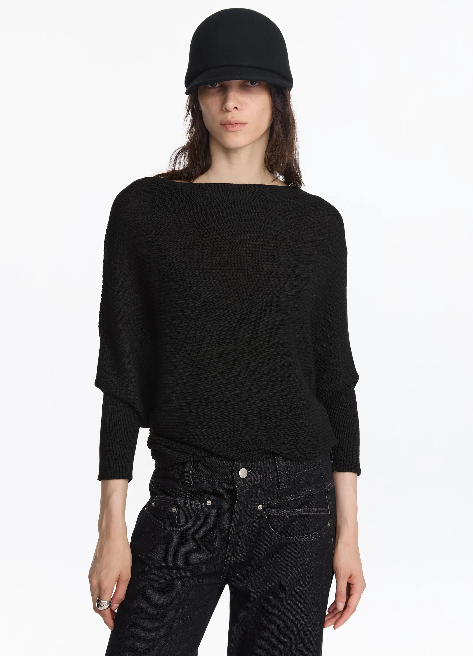 Batwing Knit Shawl - Image 4