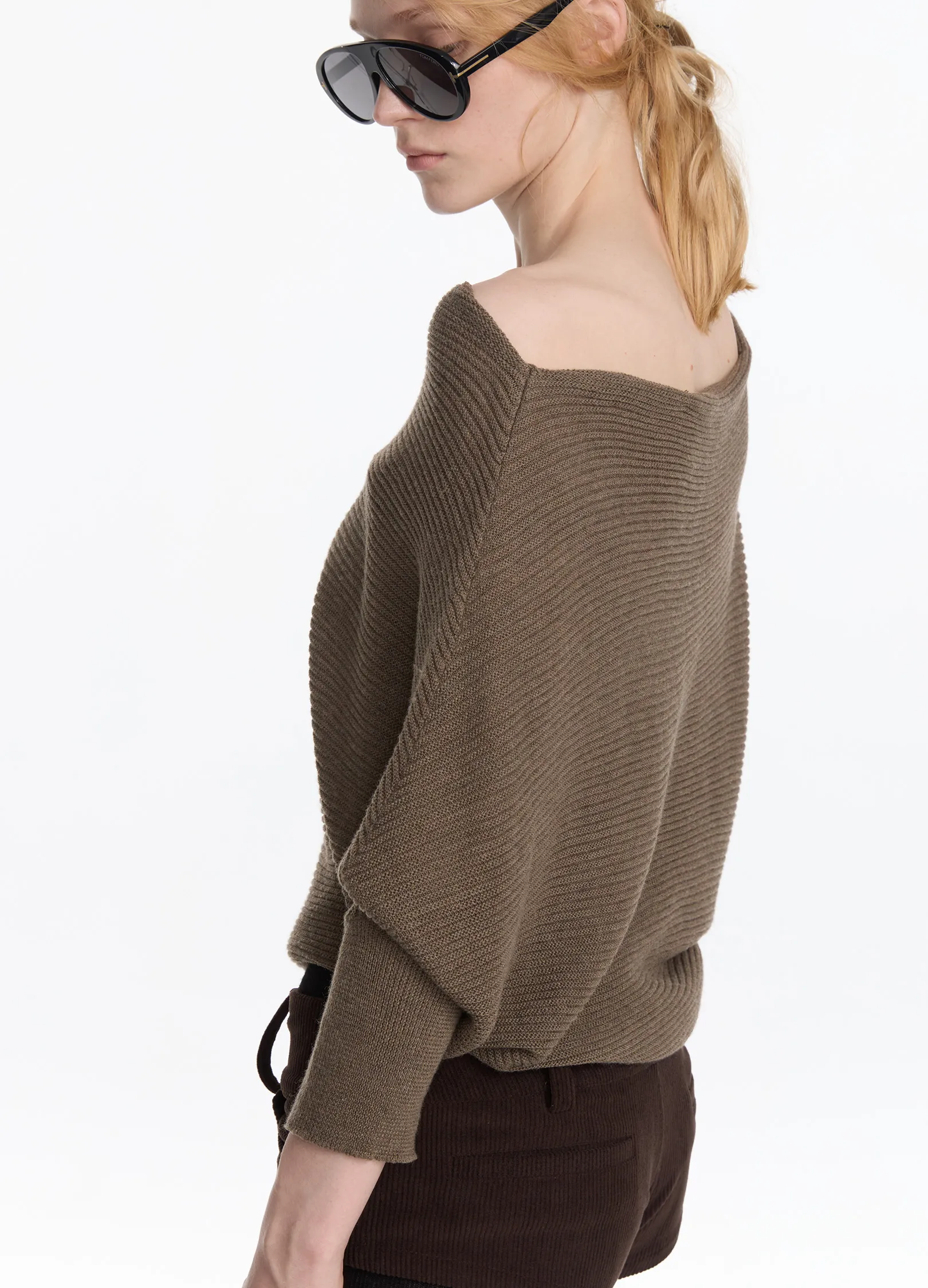 Batwing Knit Shawl - Image 6