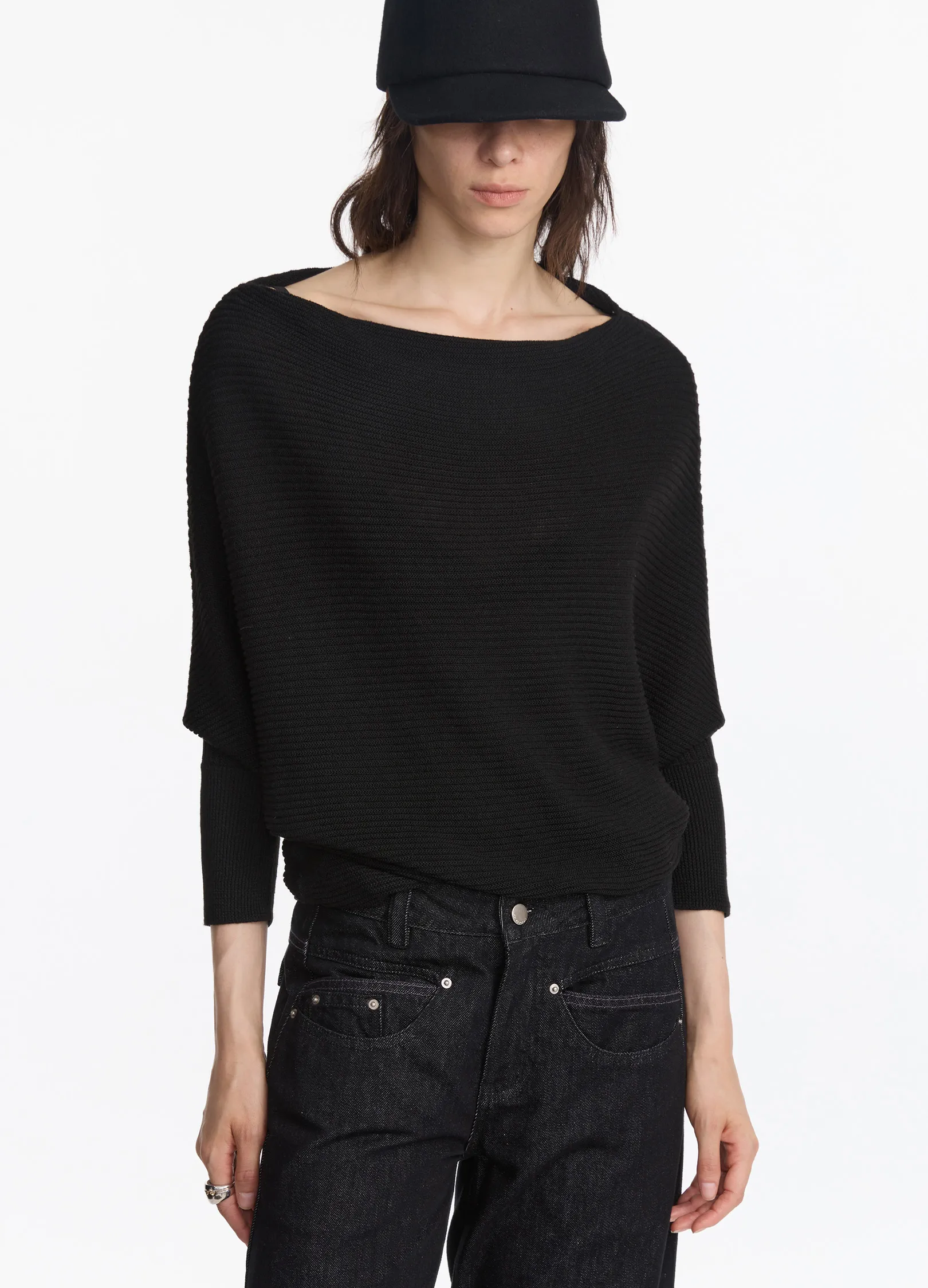 Batwing Knit Shawl - Image 7