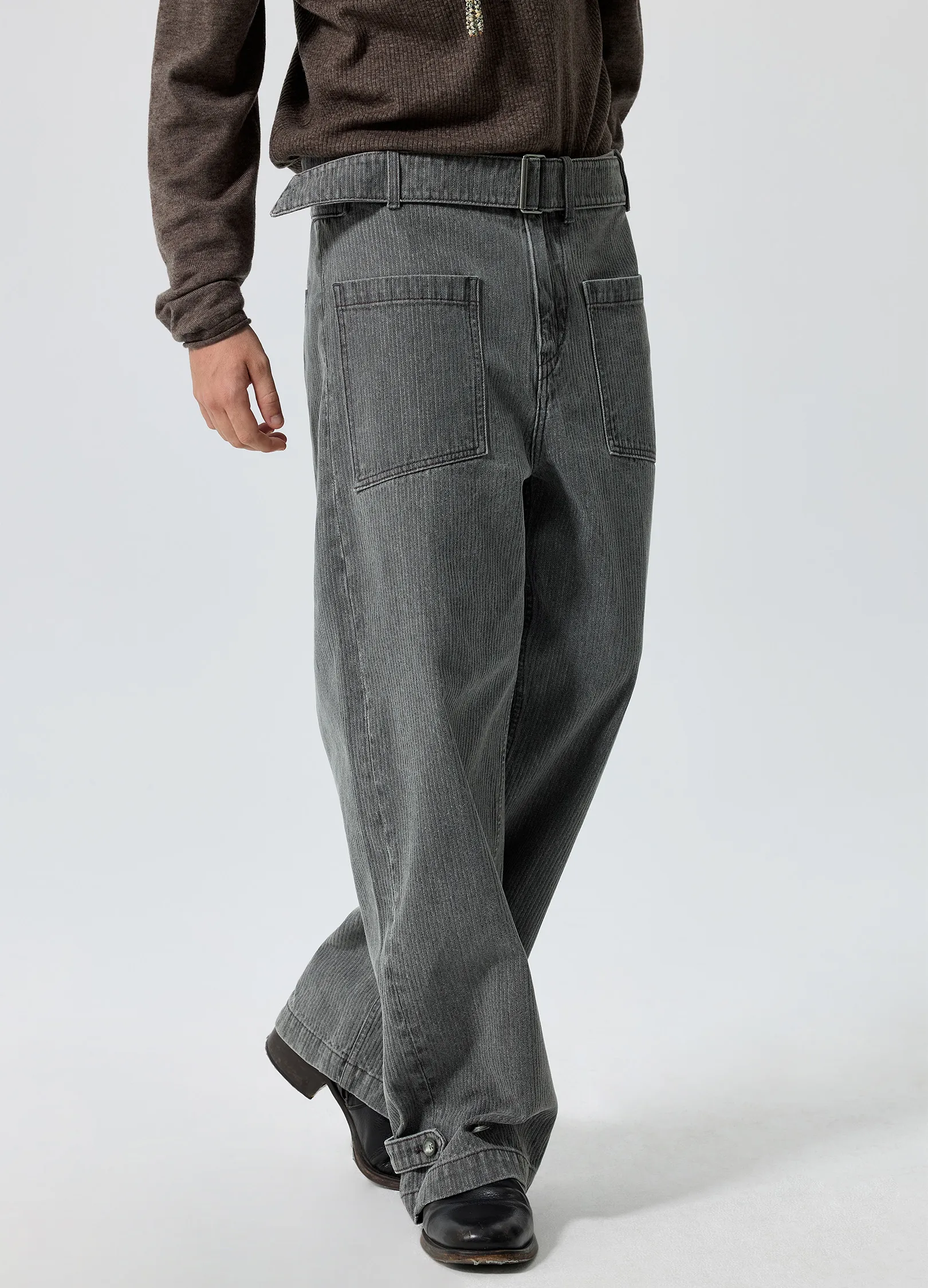 Belted Cargo Trousers - Image 2