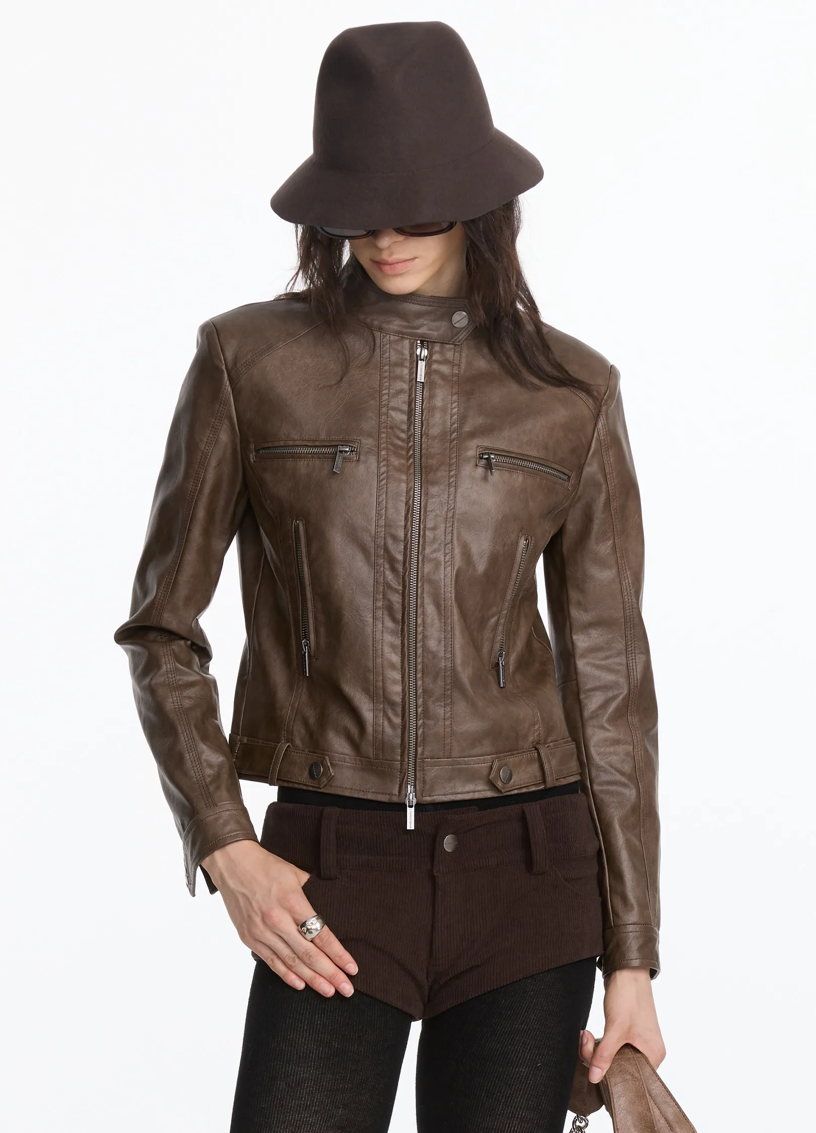 Biker Leather Jacket - Image 4