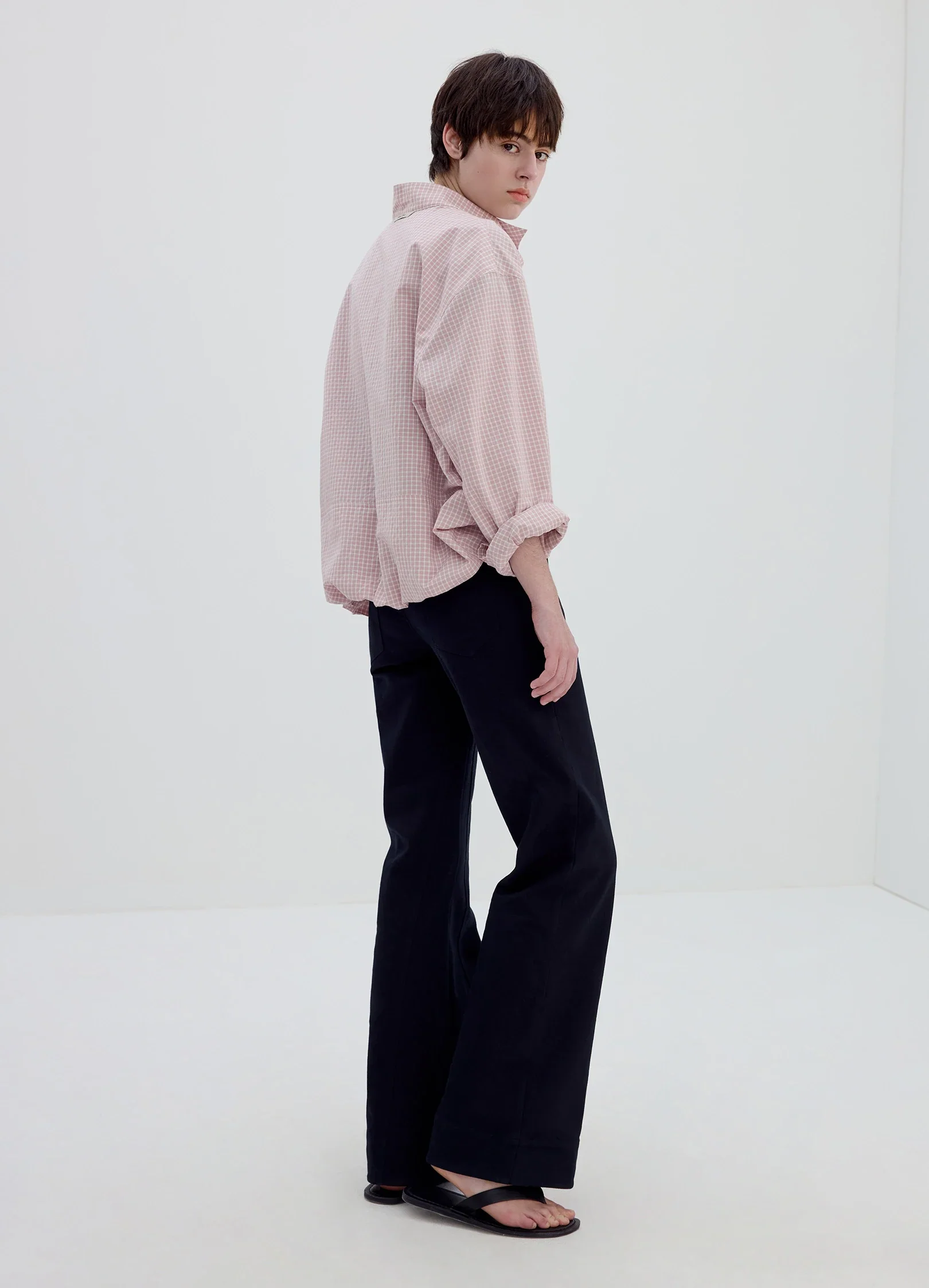 Bootcut Cotton Trousers - Image 5