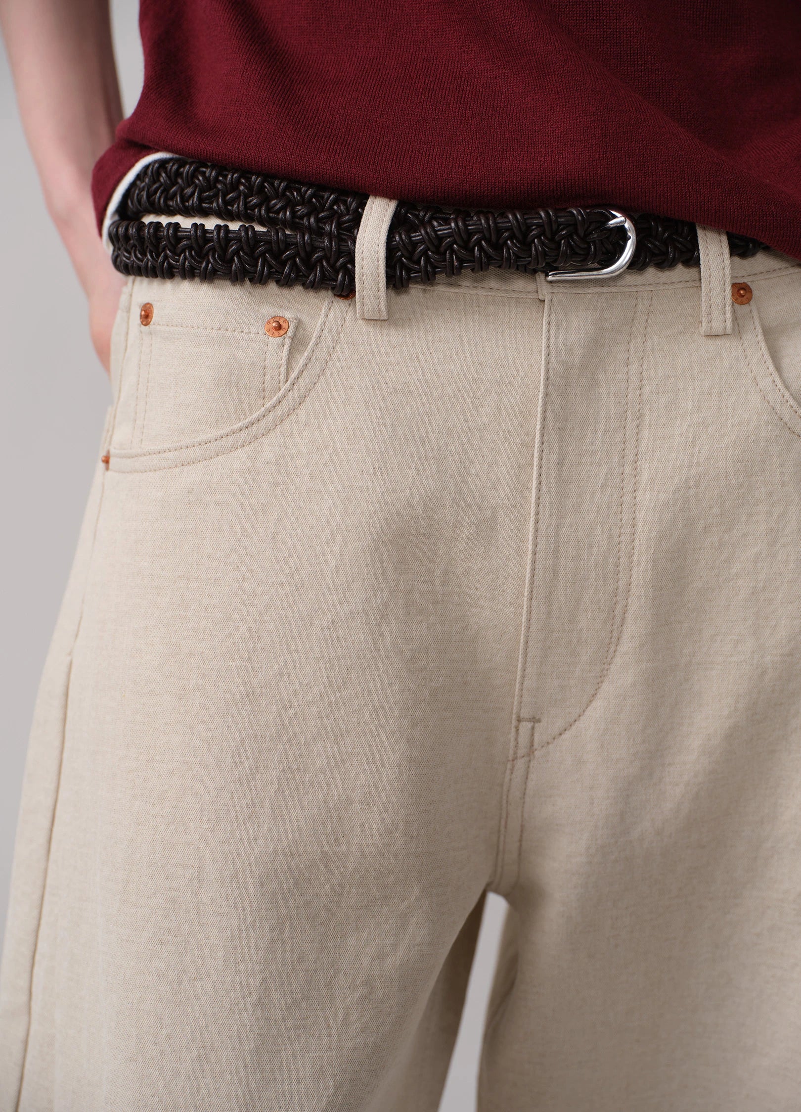 Braided Leather Belt - Image 3