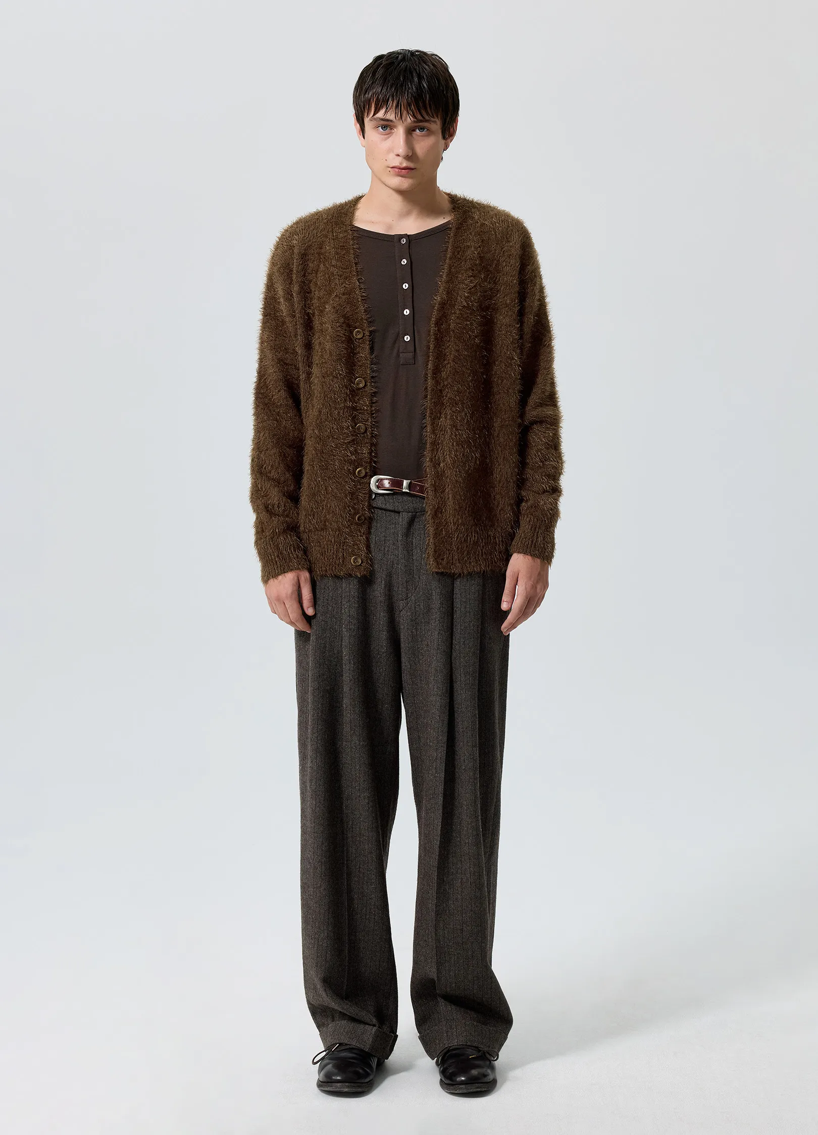 Brushed Wool Cardigan - Image 11