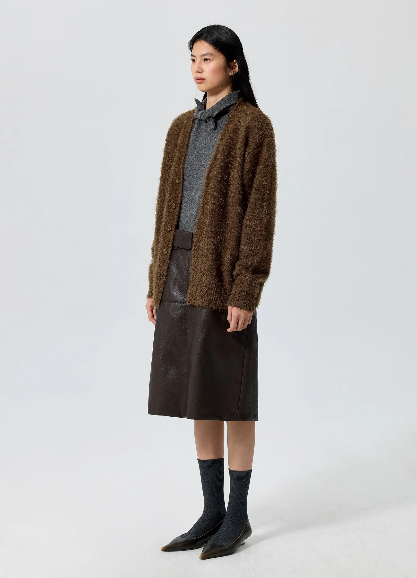 Brushed Wool Cardigan - Image 14