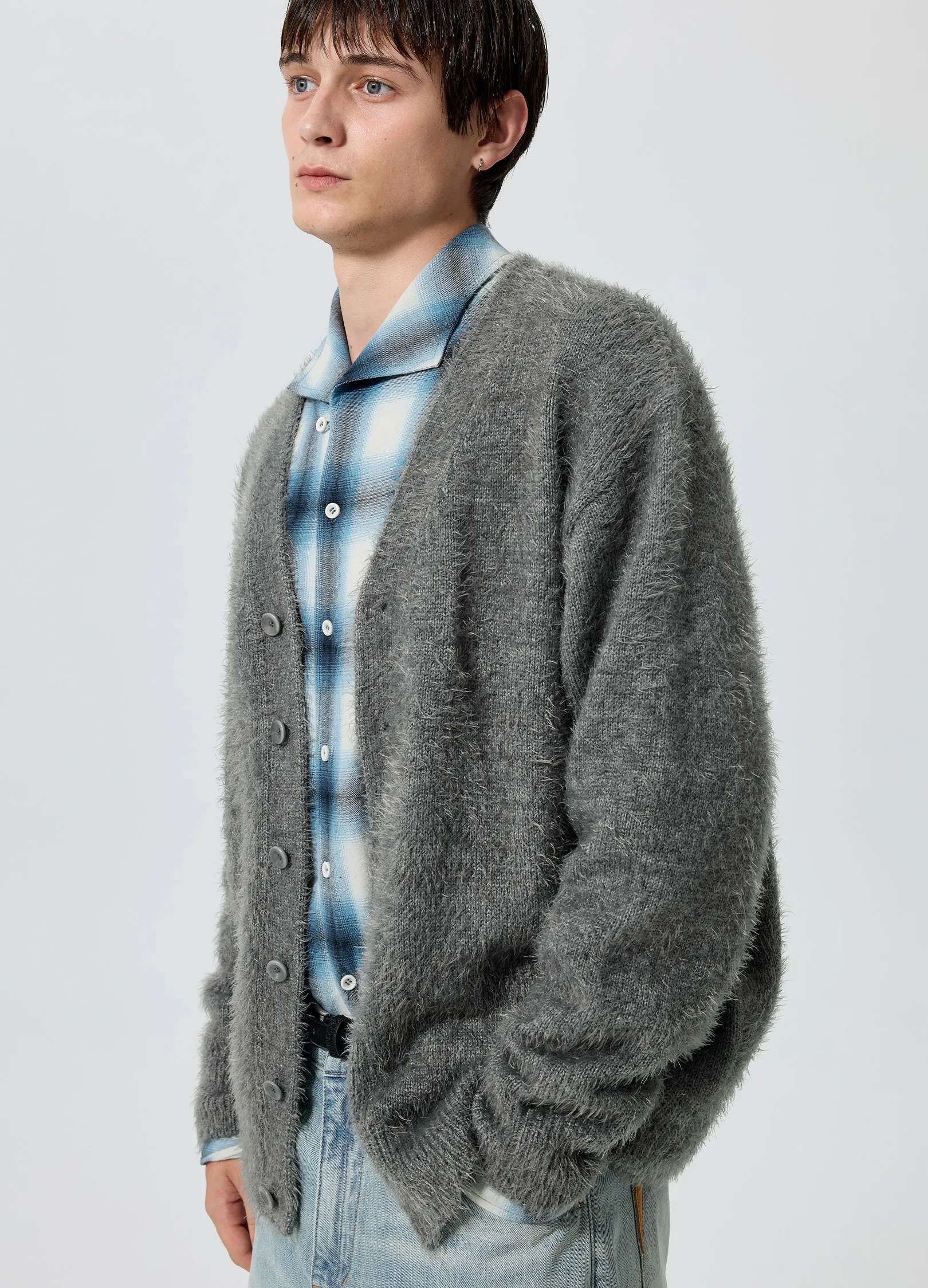 Brushed Wool Cardigan - Image 2