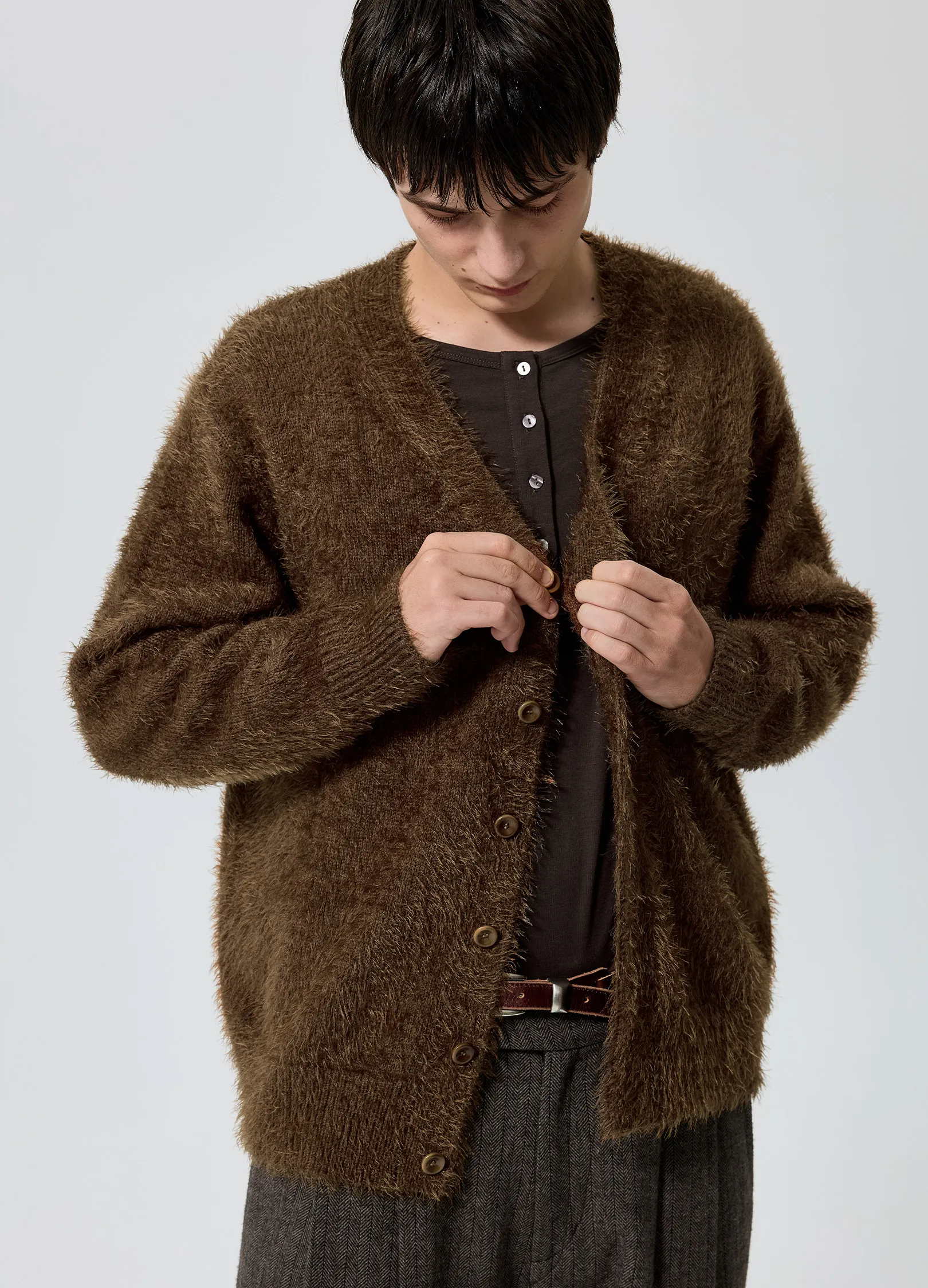 Brushed Wool Cardigan - Image 3