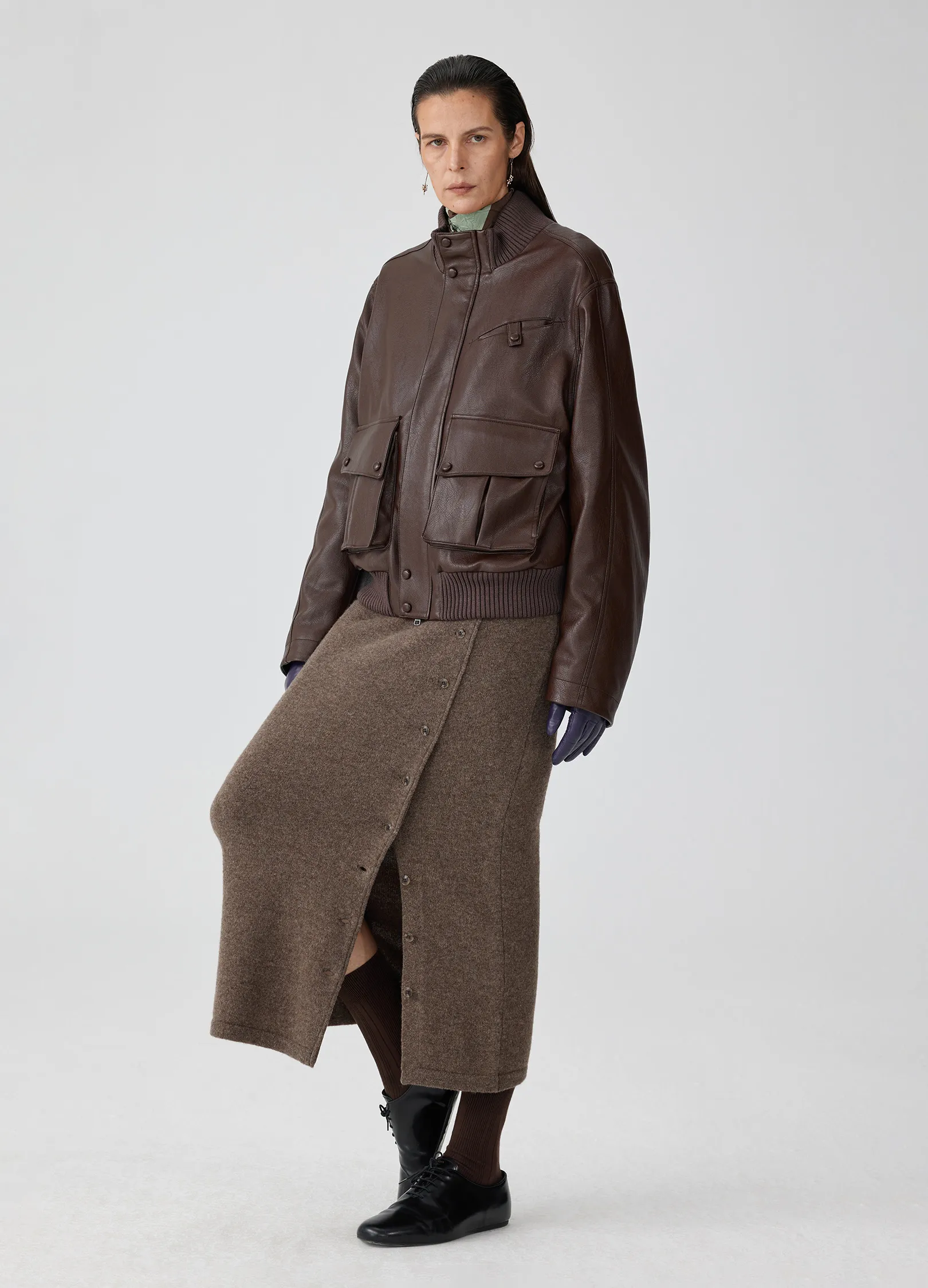 Button Knit Skirt - Image 6