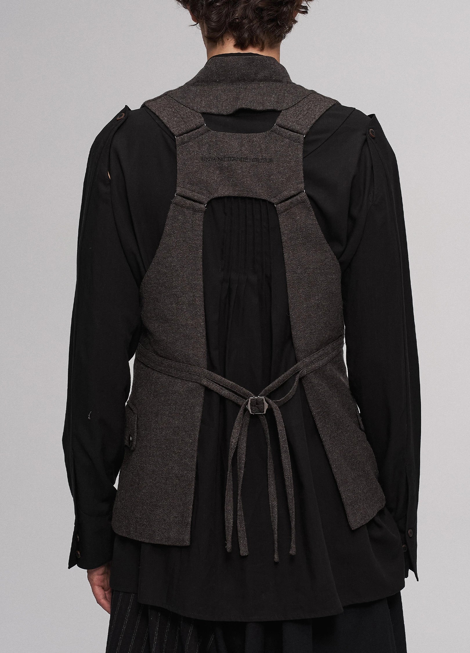 Buttoned Wool Vest - Image 10