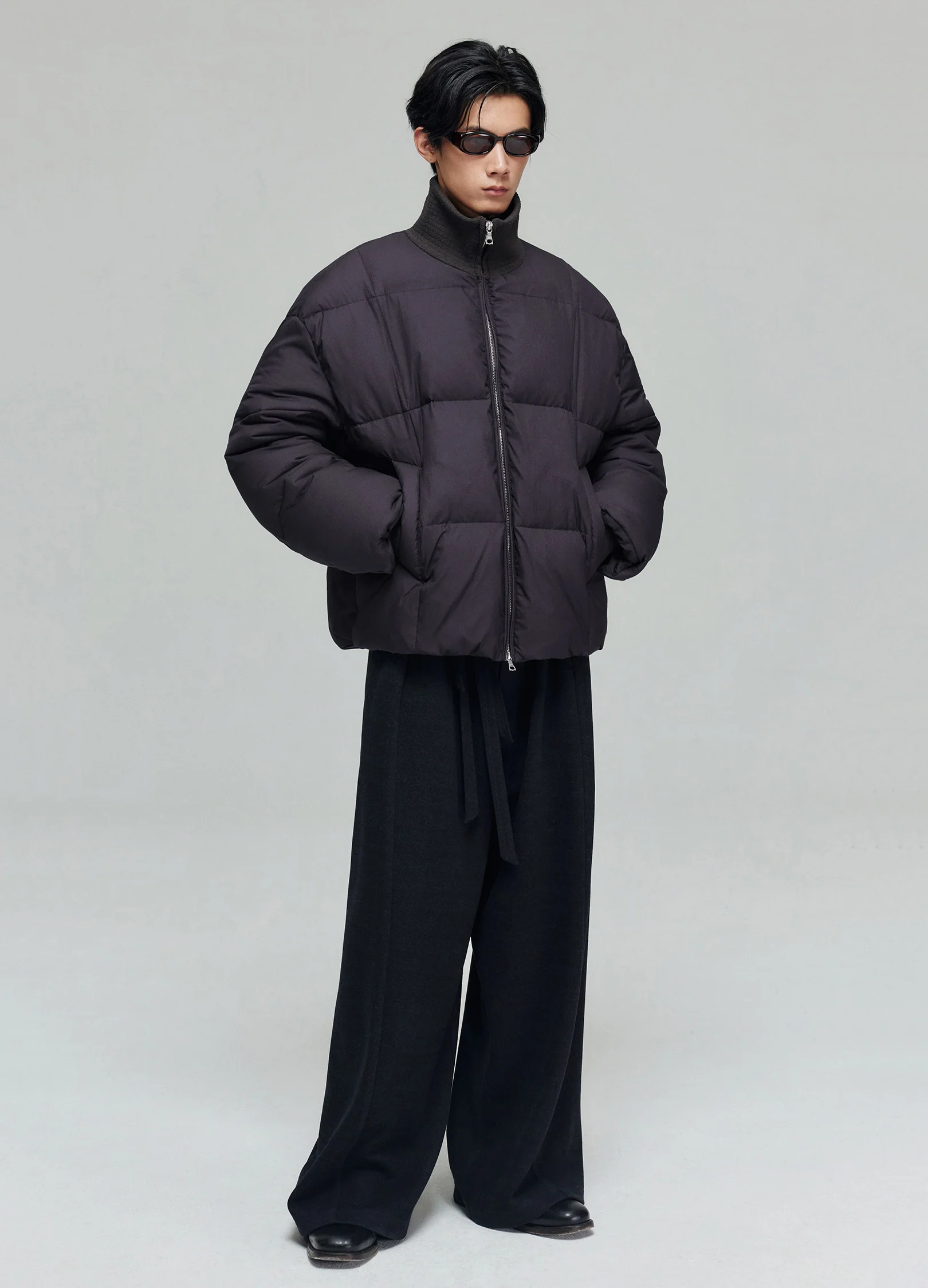 Checkered Down Jacket