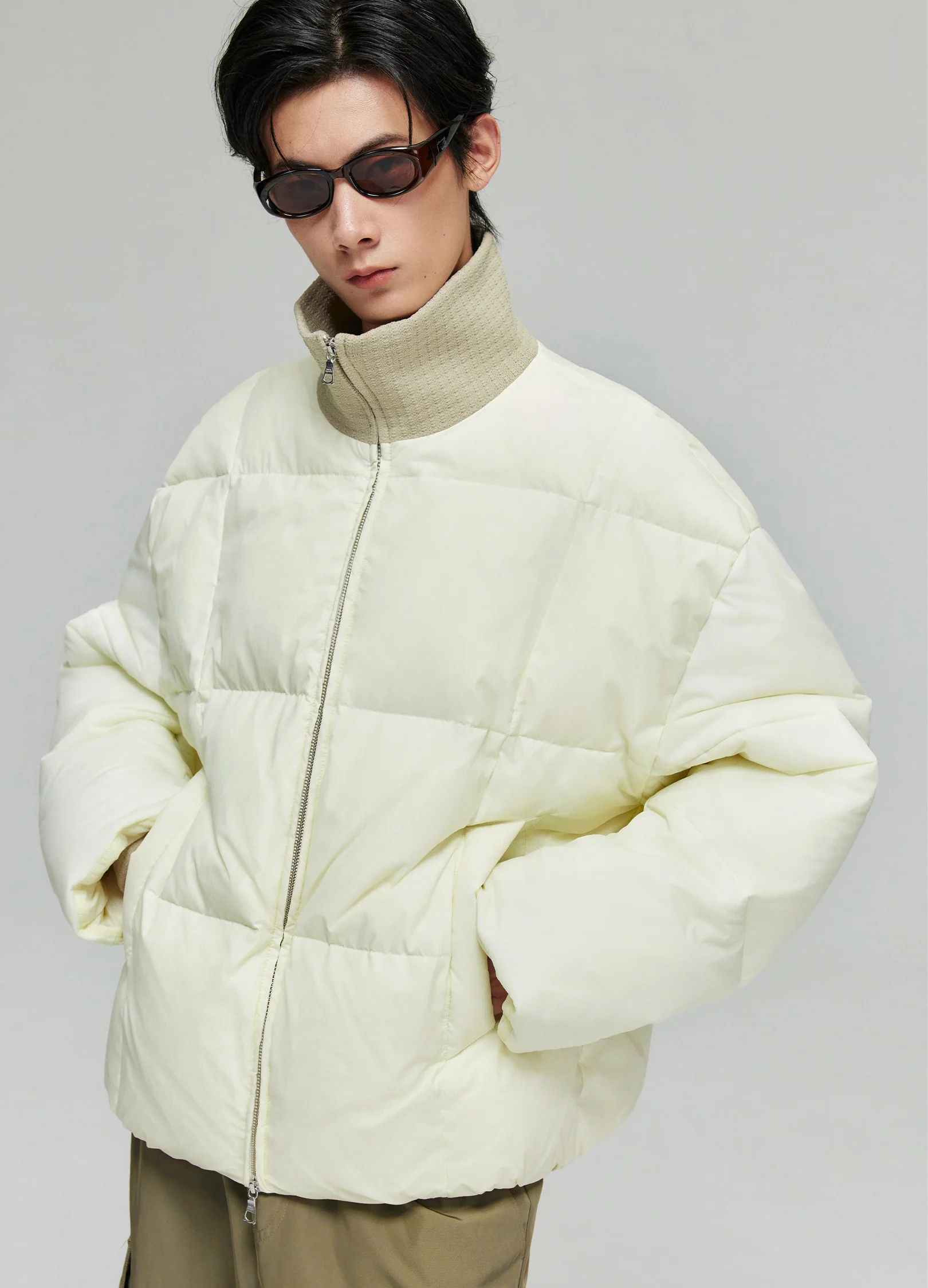 Checkered Down Jacket - Image 11
