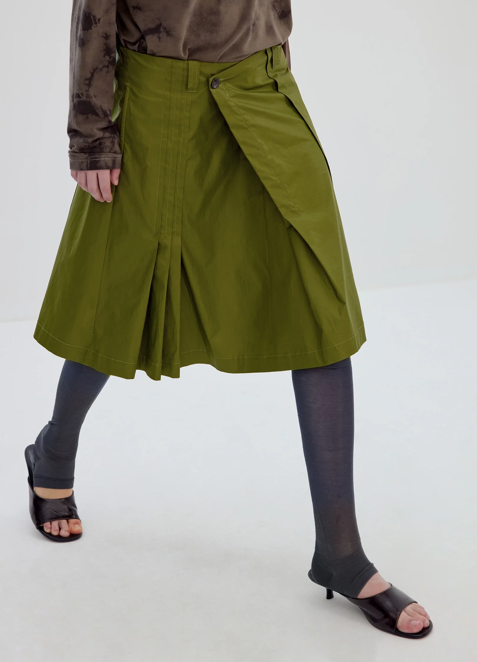 Coated A Line Skirt