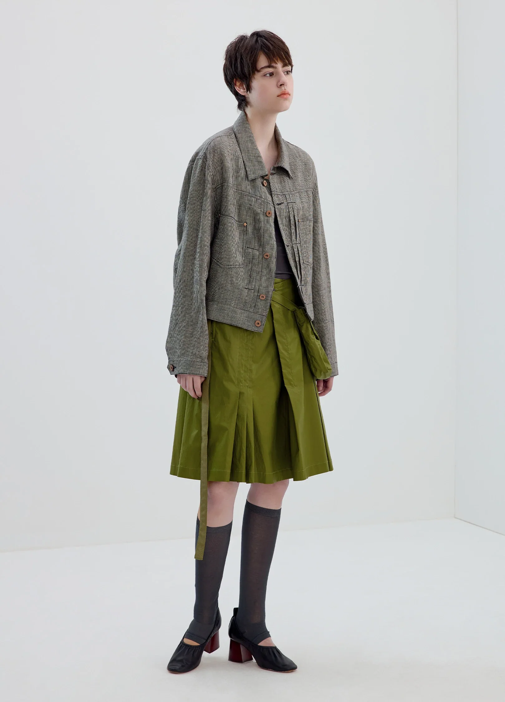 Coated A Line Skirt - Image 7