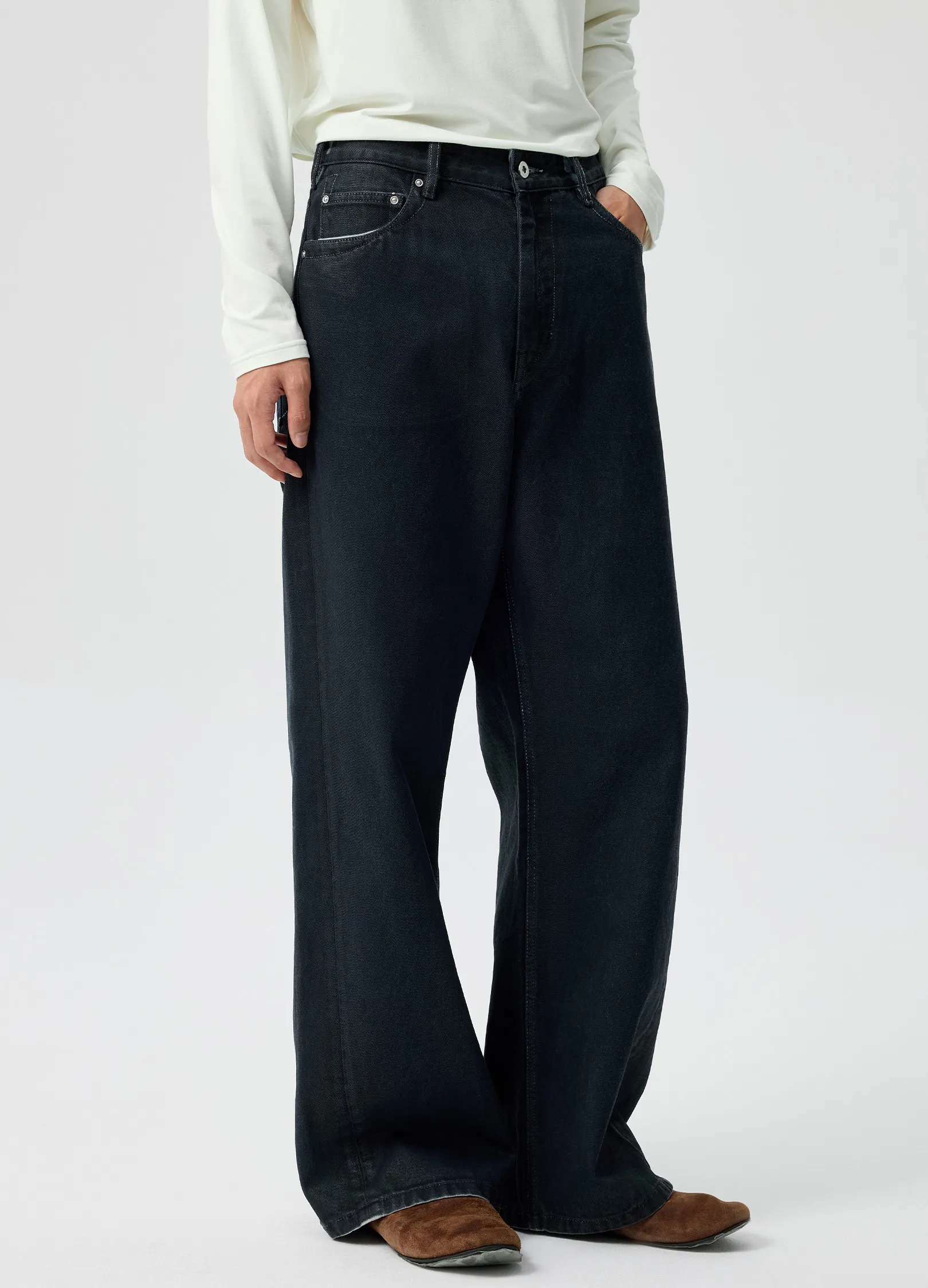 Coated Wide Denims - Image 4