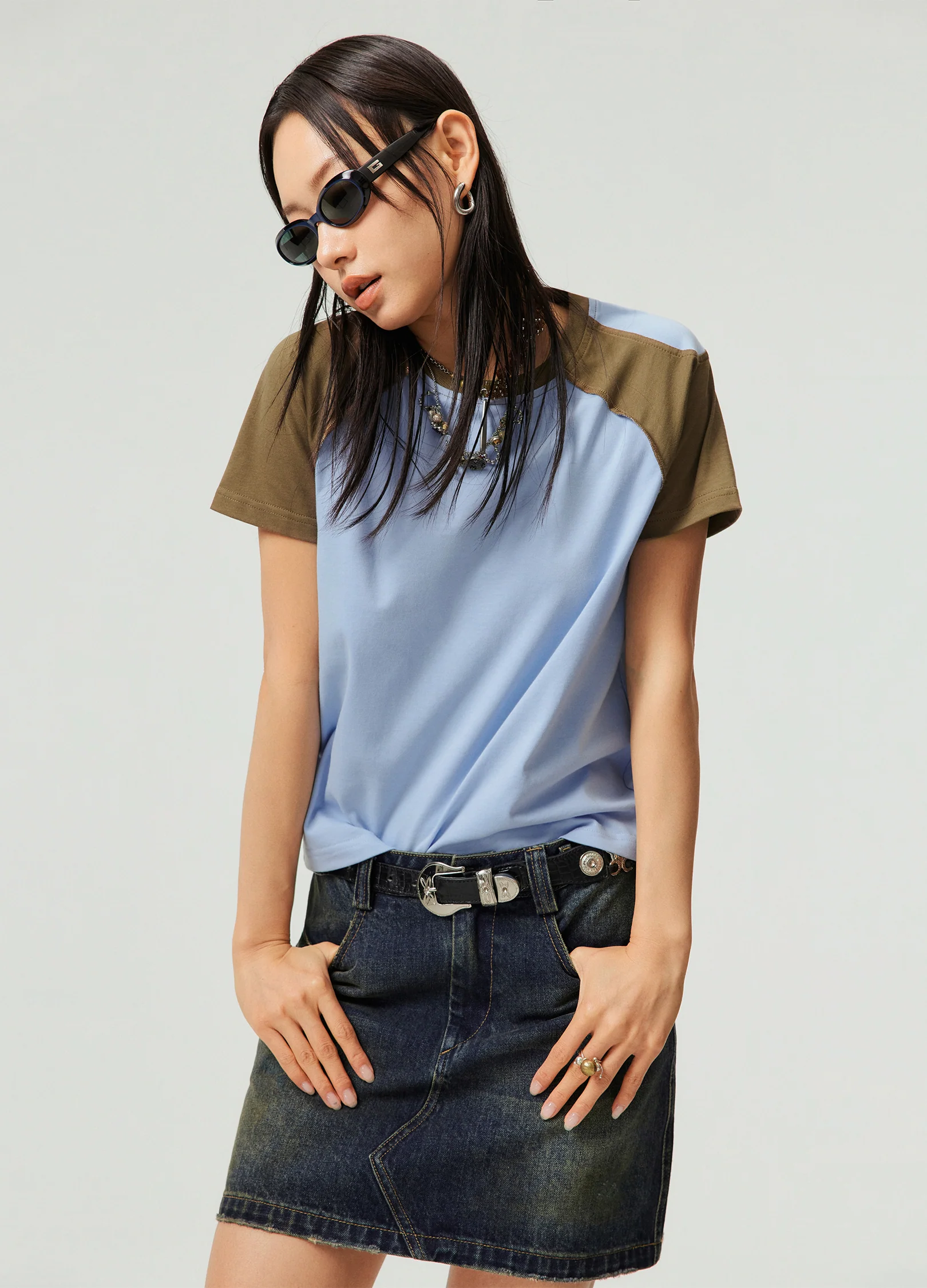 Contrast Sleeve Tee - Image 3
