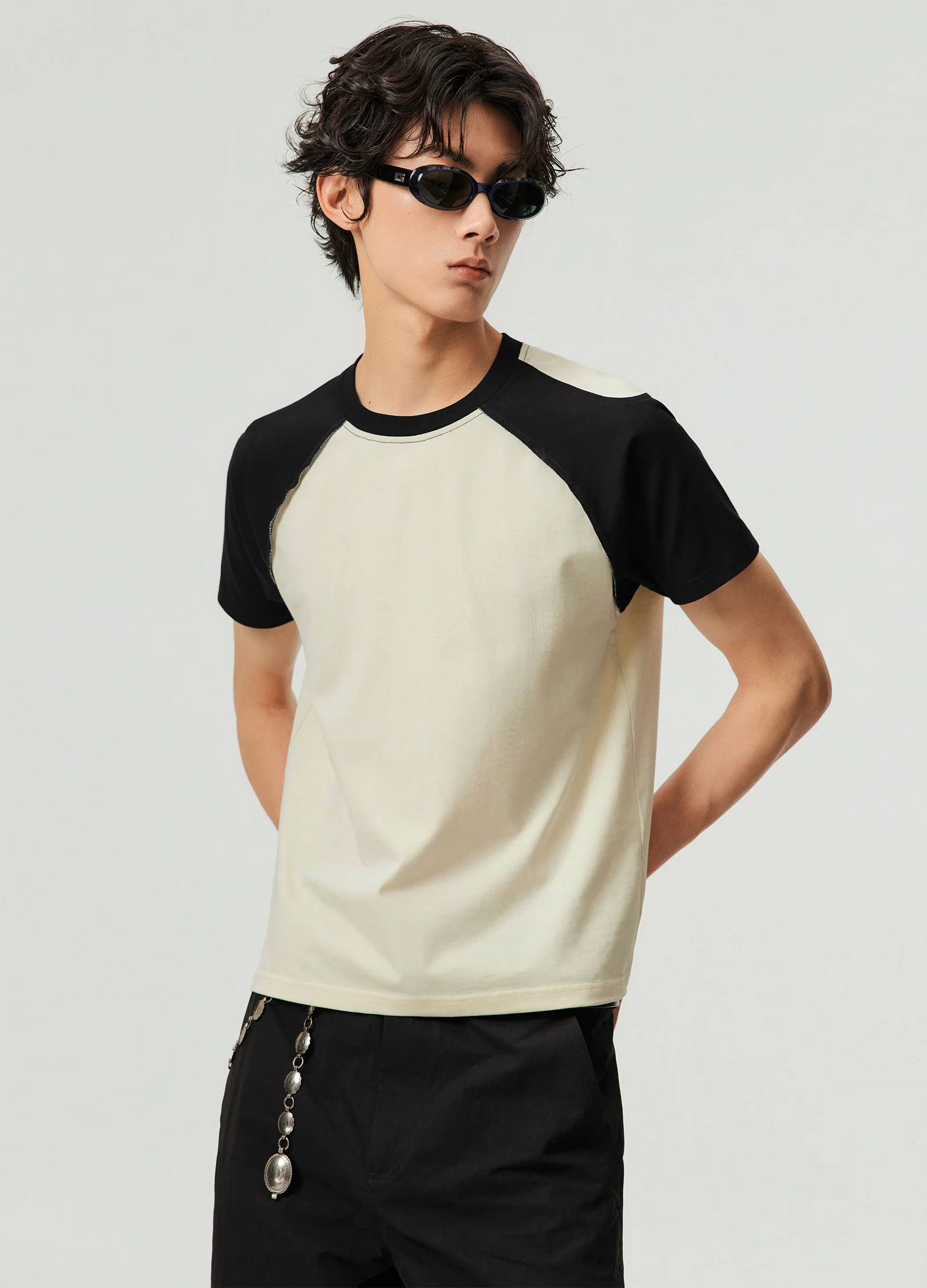 Contrast Sleeve Tee - Image 6