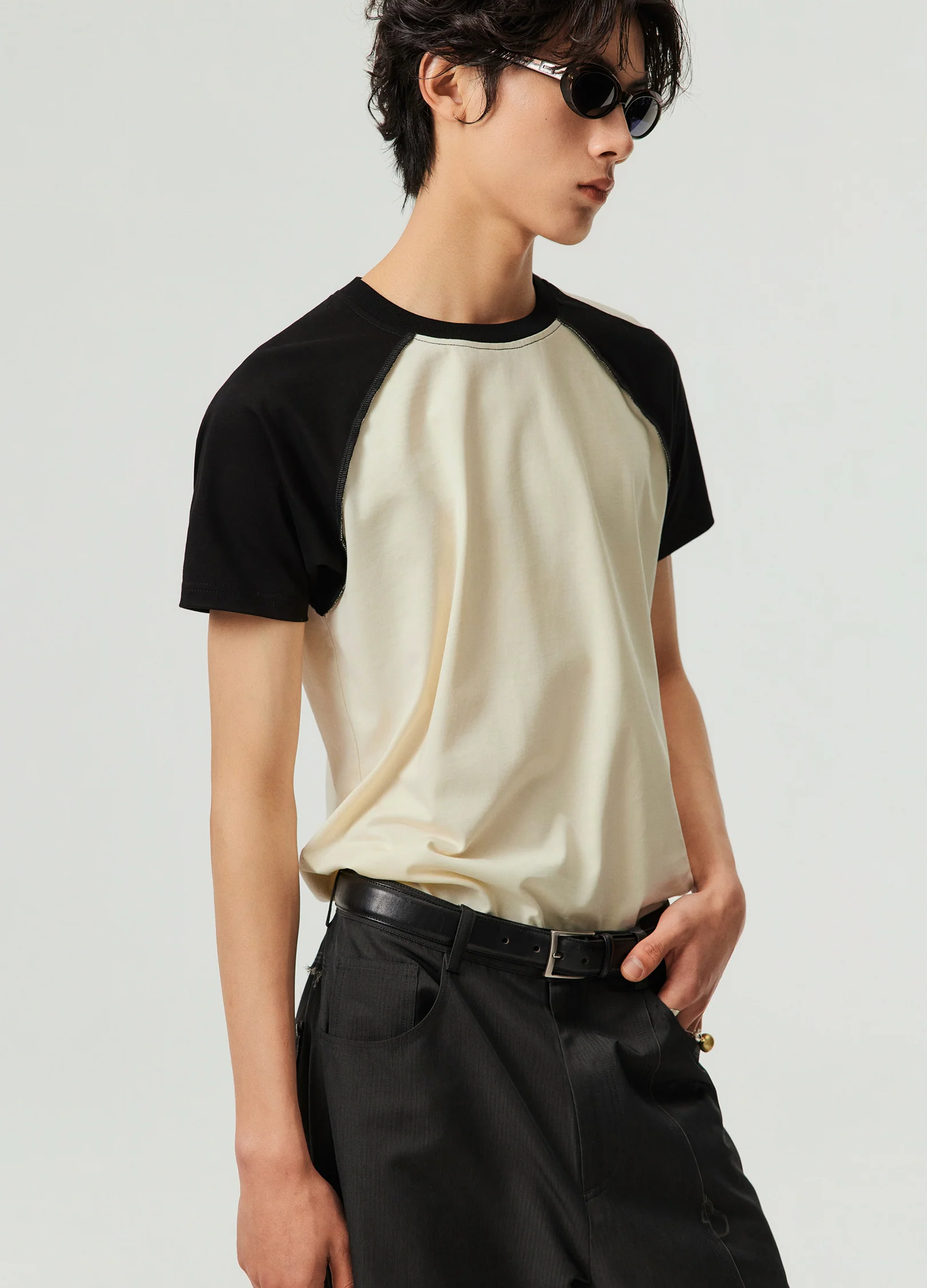 Contrast Sleeve Tee - Image 9