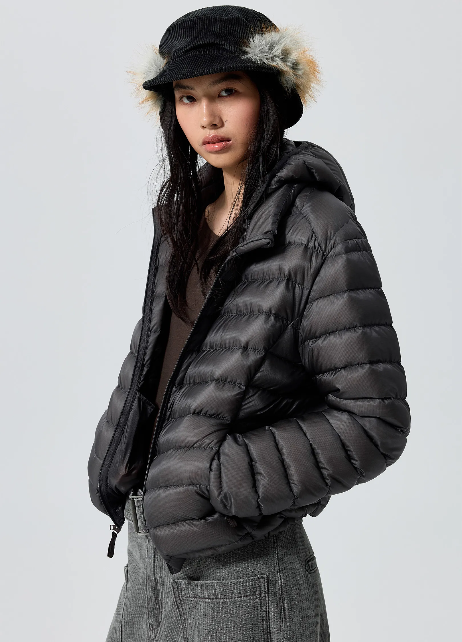 Corduroy Fur Hat - Image 4