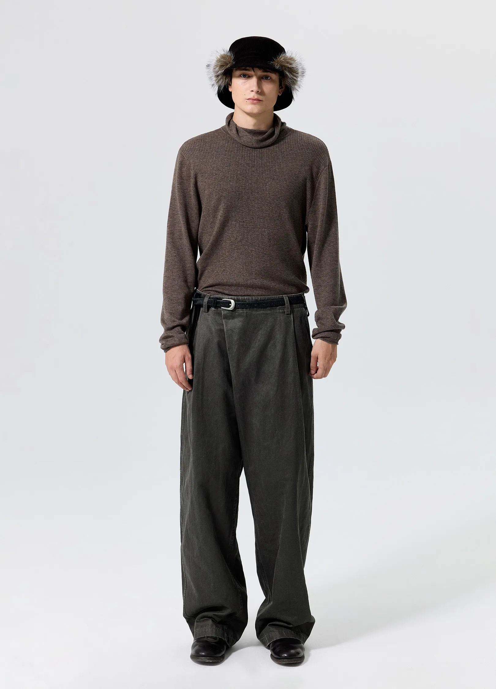 Corduroy Fur Hat - Image 9