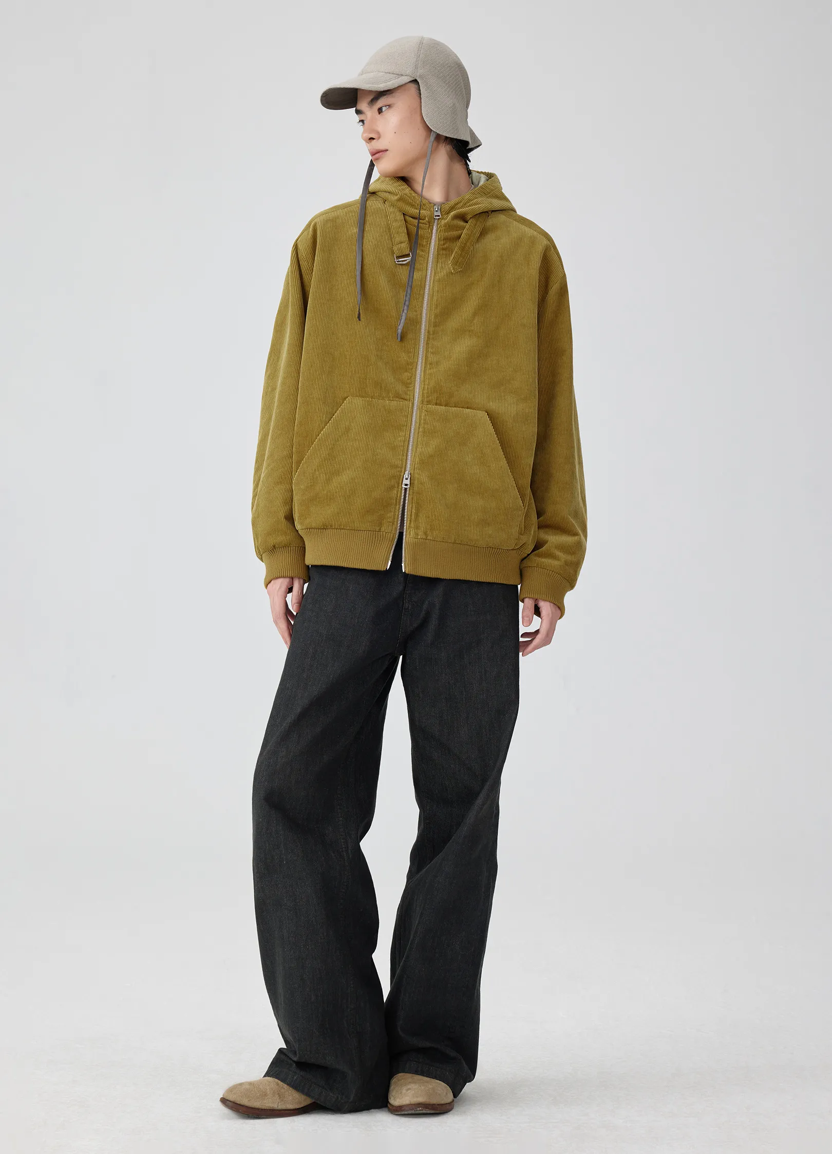 Corduroy Padded Jacket - Image 3