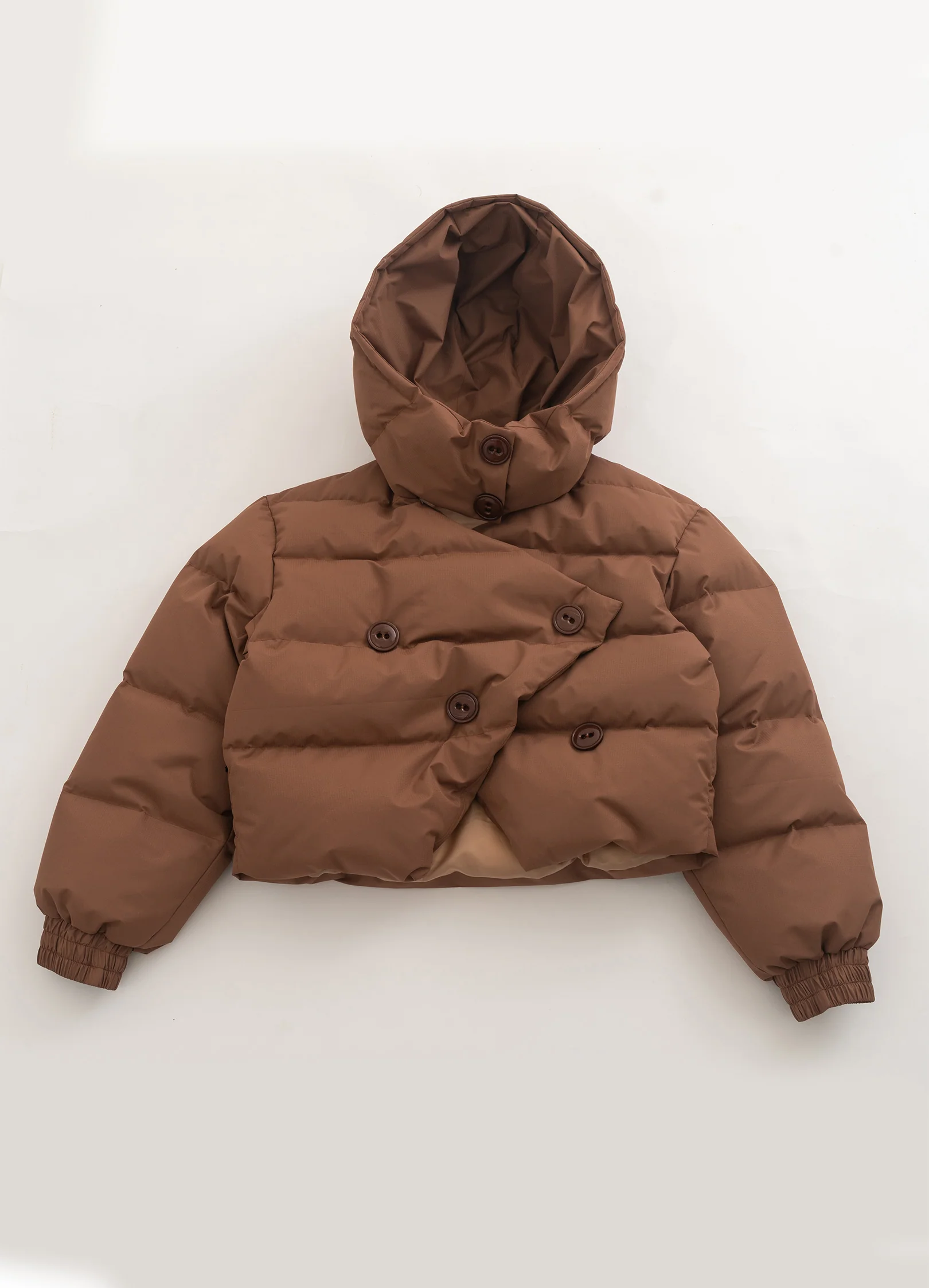 Cropped Oval Down Jacket - Image 13