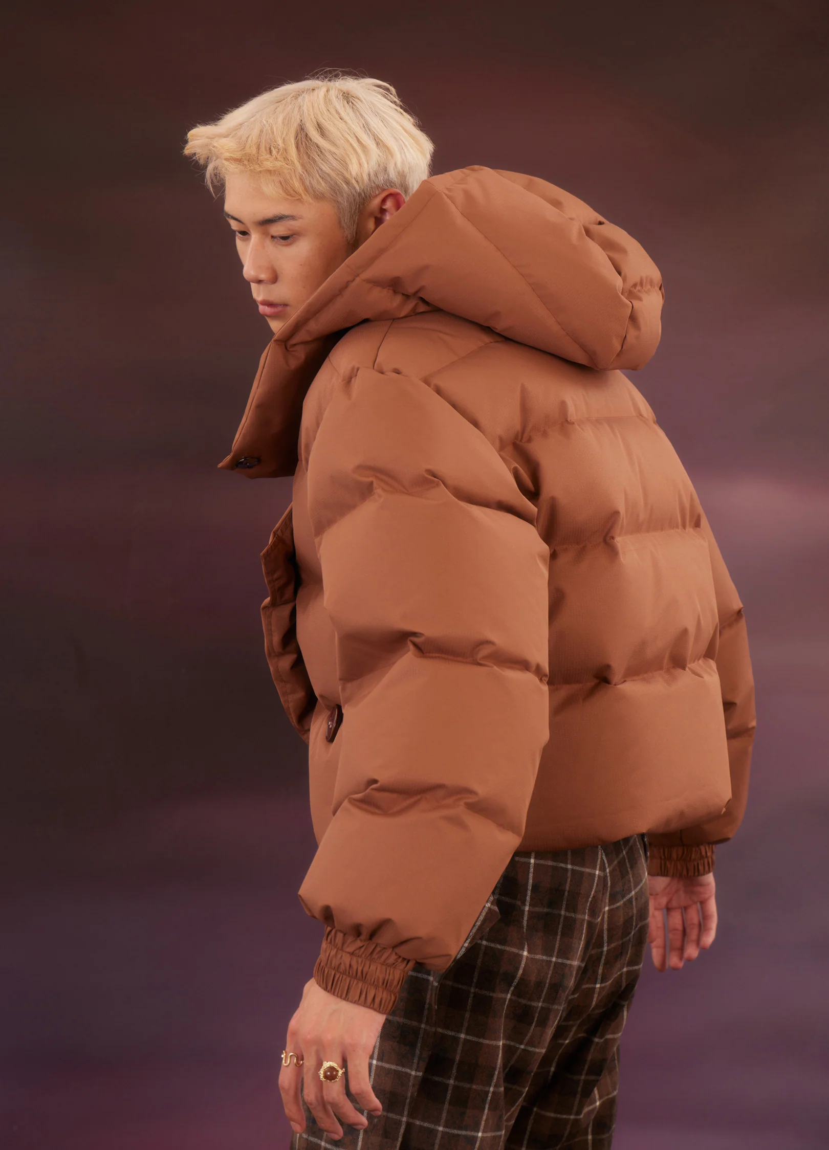 Cropped Oval Down Jacket - Image 8