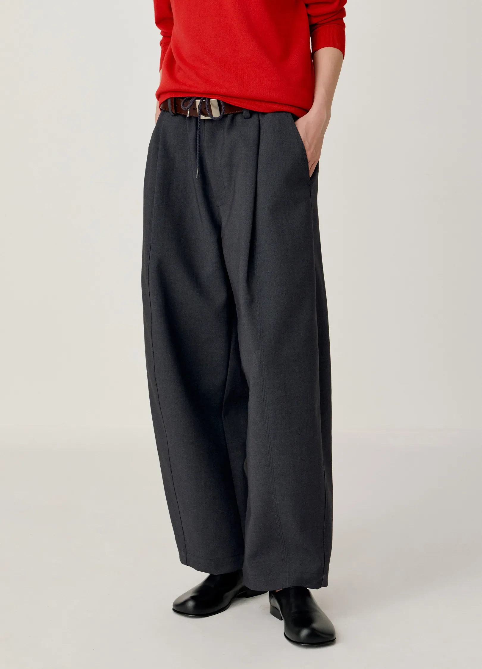 Cropped Suit Trousers - Image 2