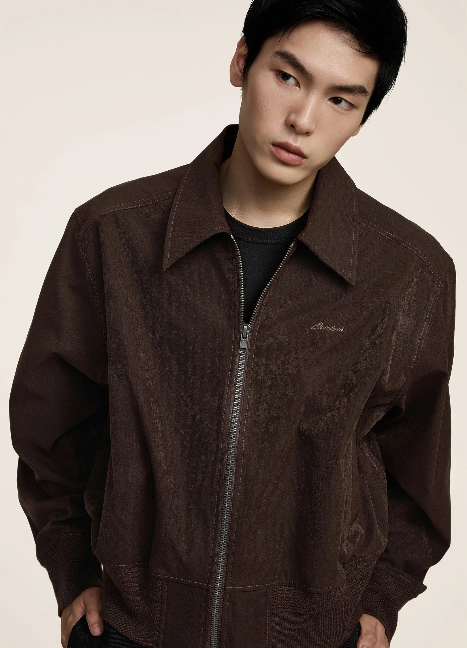 Cropped Work Jacket - Image 3