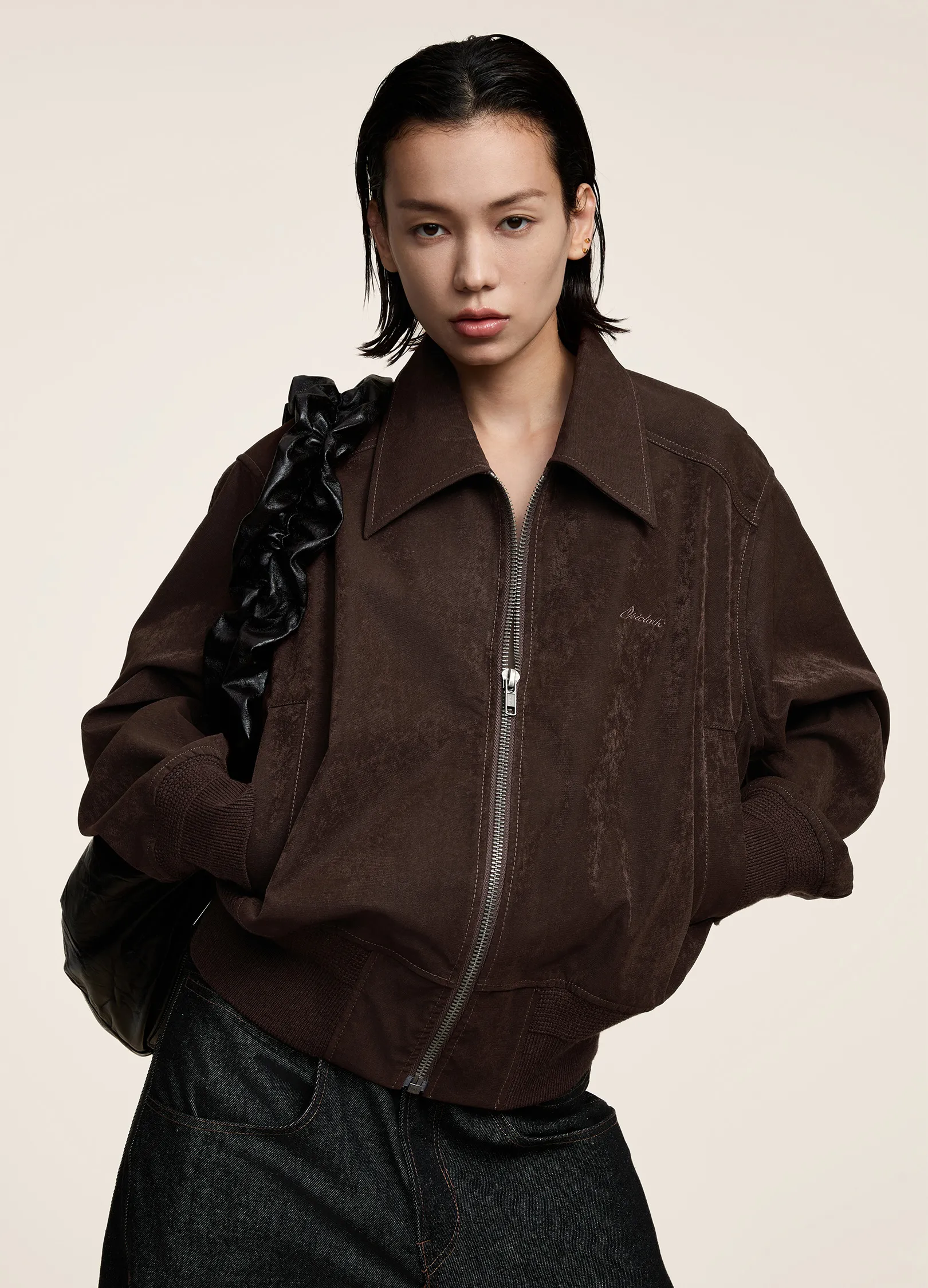 Cropped Work Jacket - Image 6