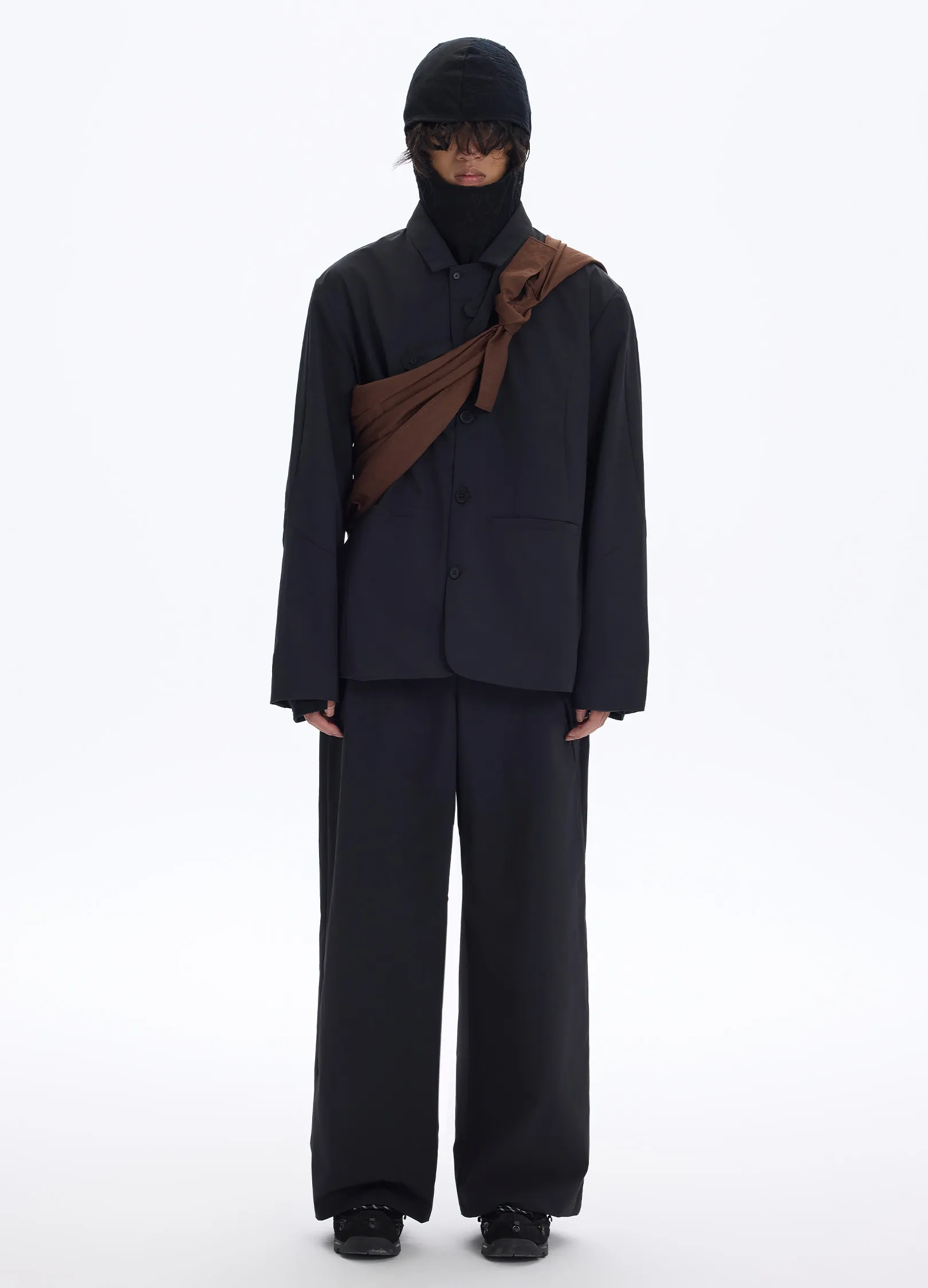 Cross Zip Wide Trousers - Image 4