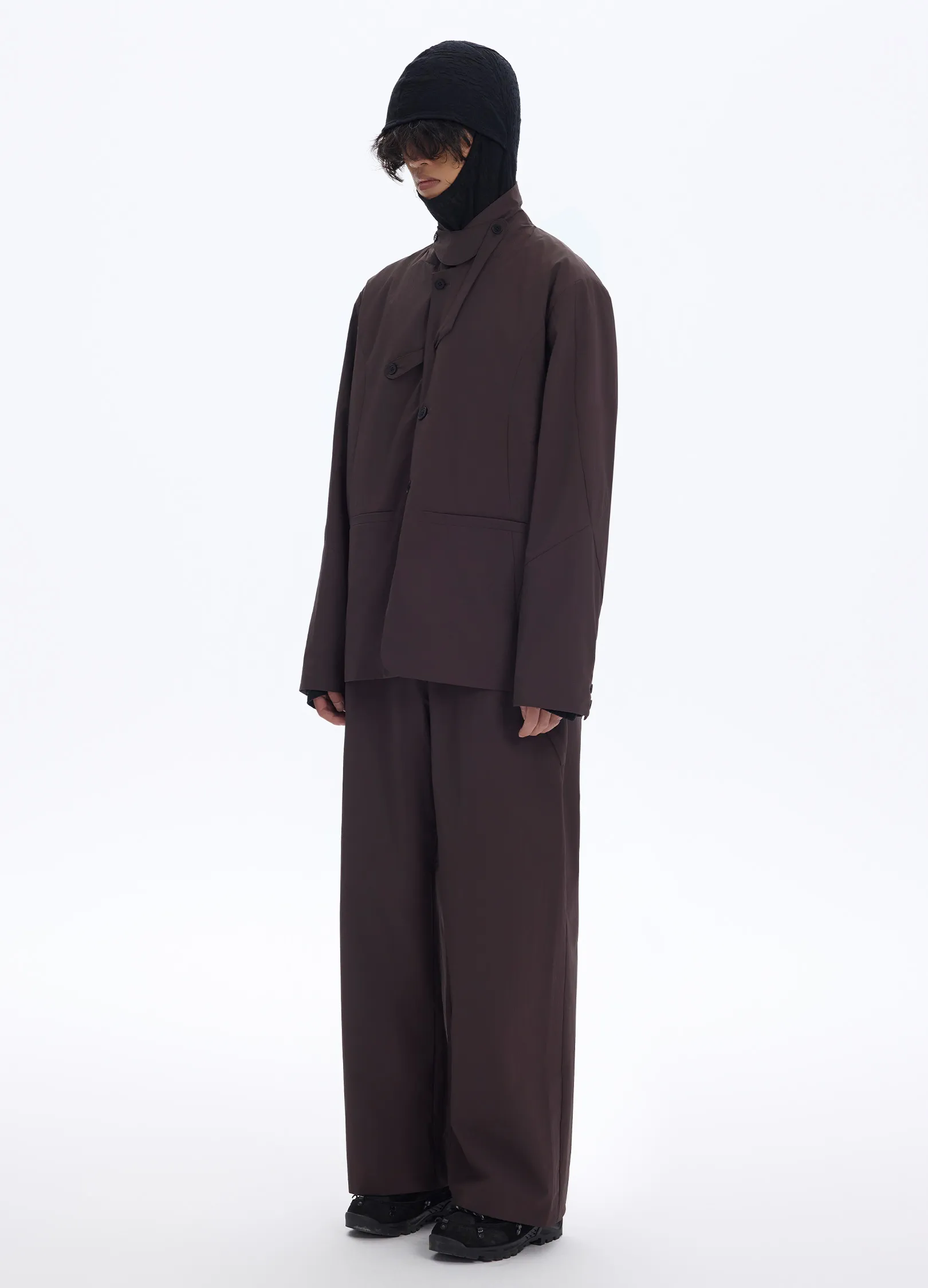 Cross Zip Wide Trousers - Image 5