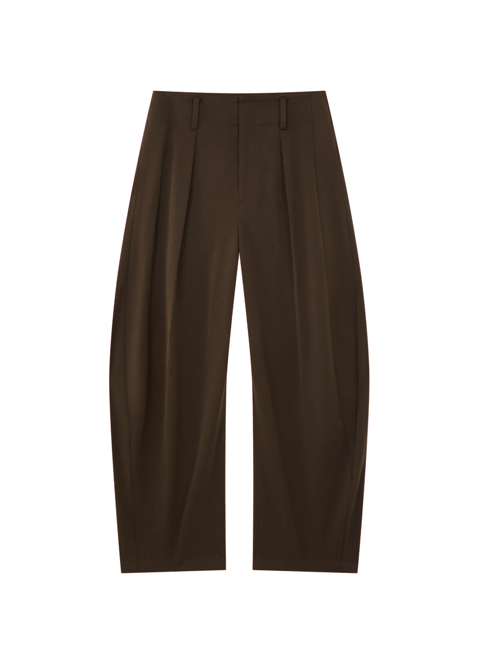 Curved Wool Trousers - Image 15