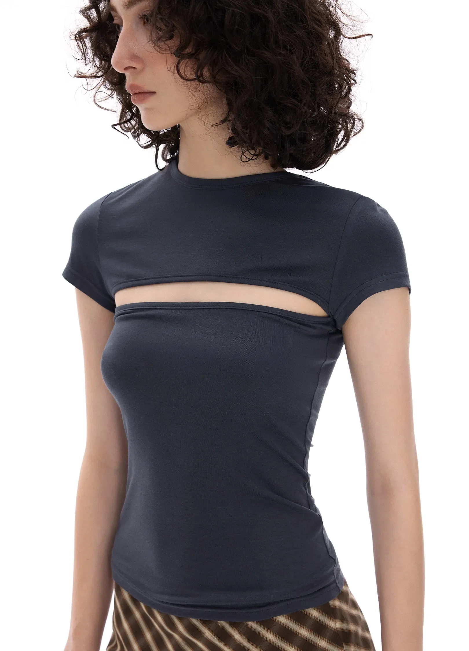Cutout Fitted Top - Image 7