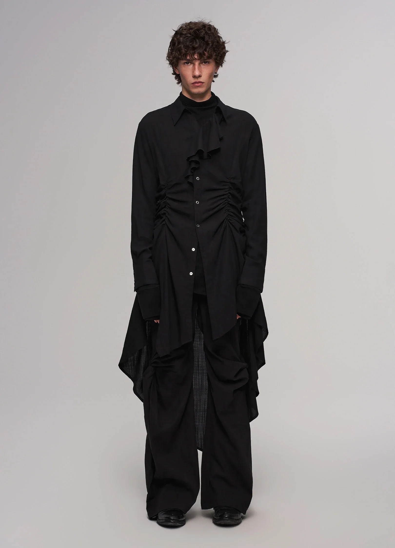 Dark Extended Shirt Men