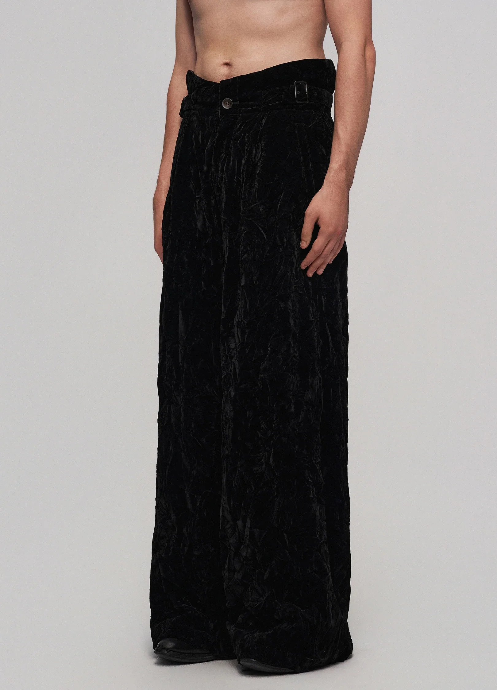 Dark Velvet Trousers - Image 2