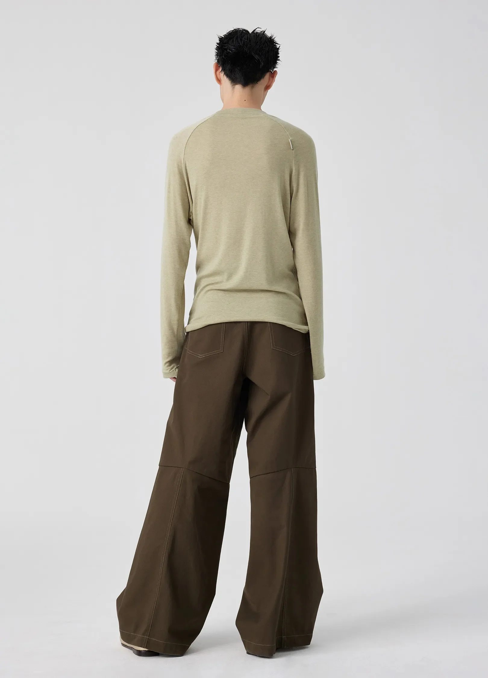 Darted Light Cotton Trousers - Image 11