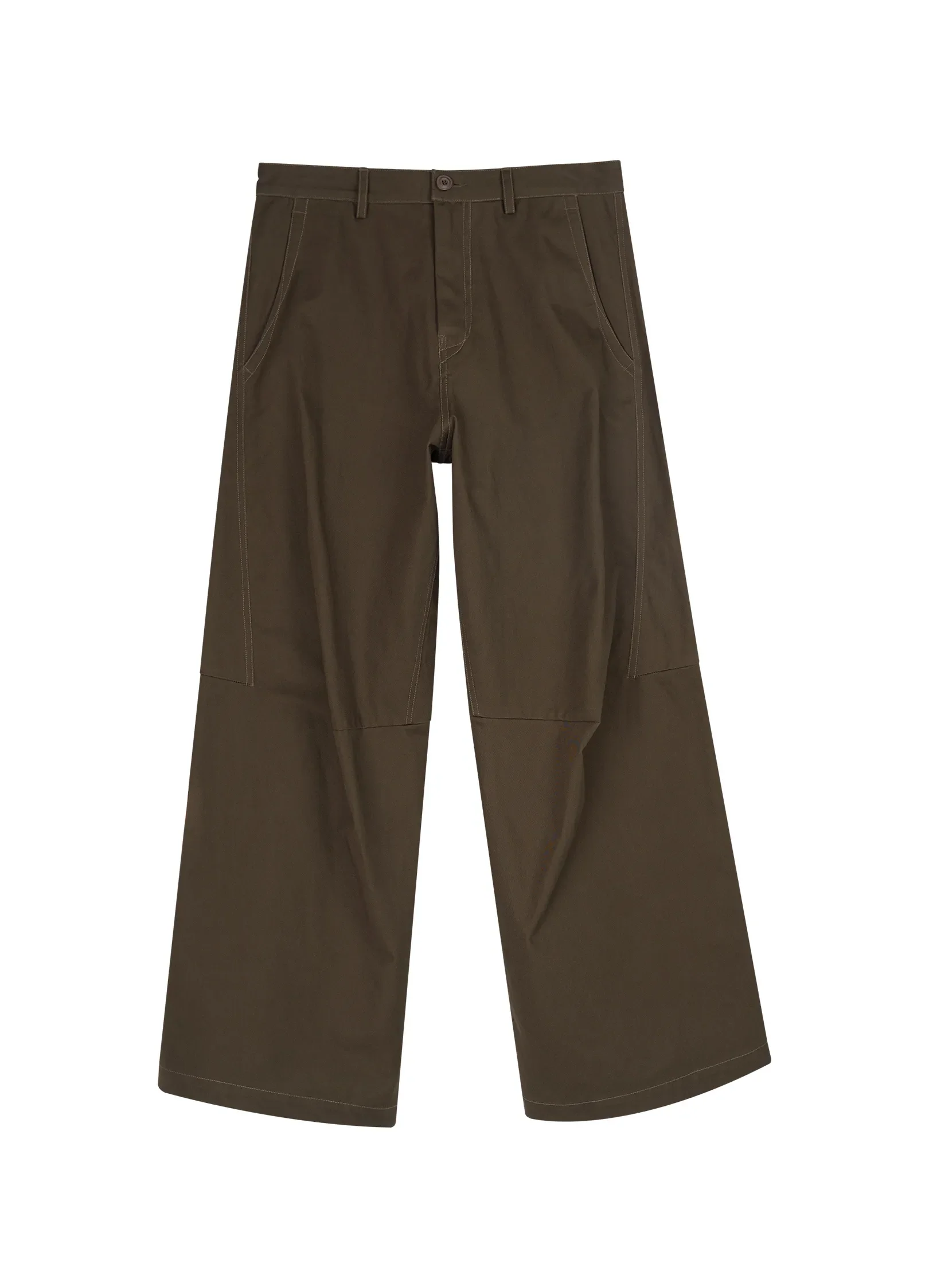 Darted Light Cotton Trousers - Image 12
