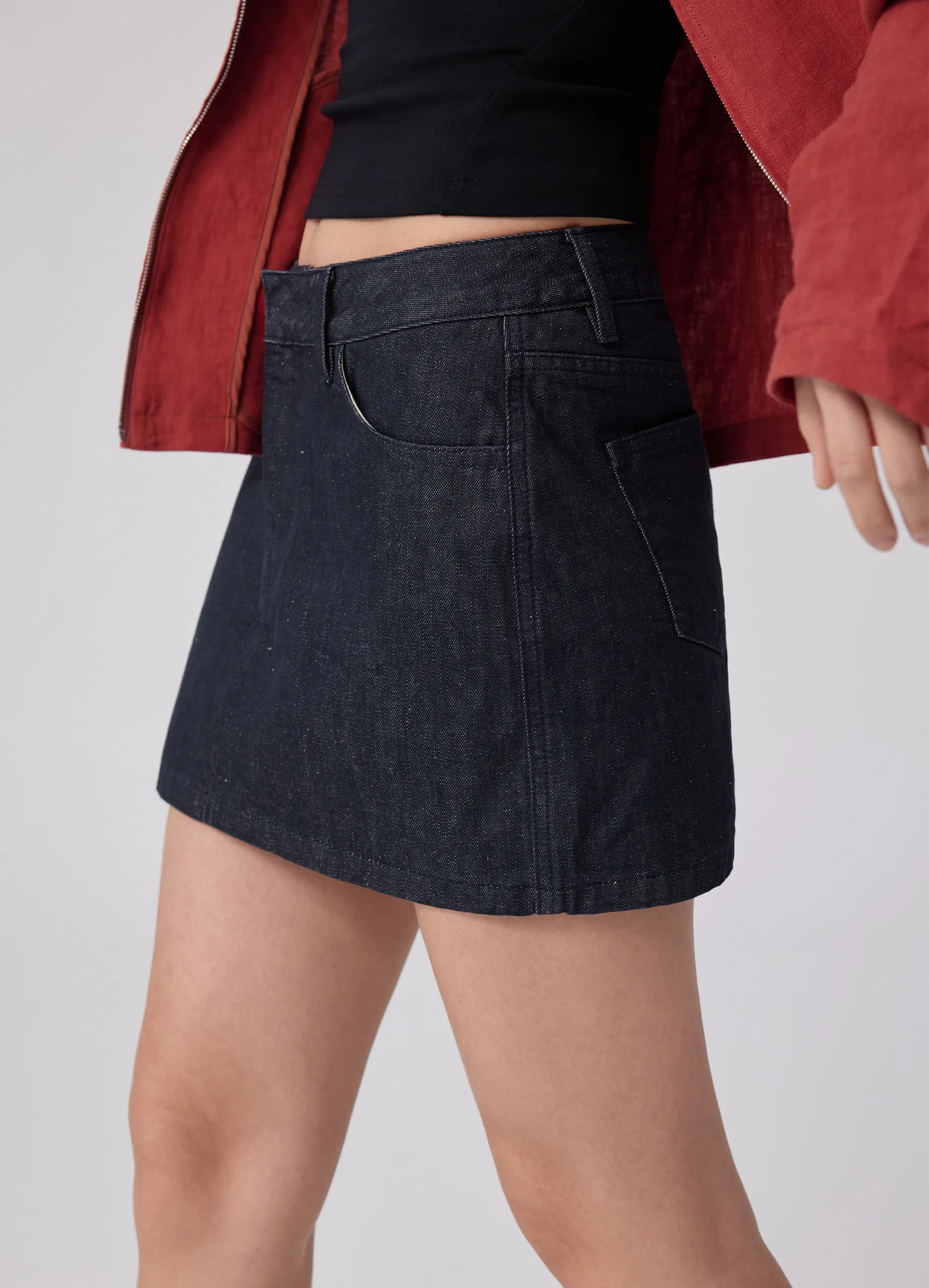 Denim Miniskirt - Image 4