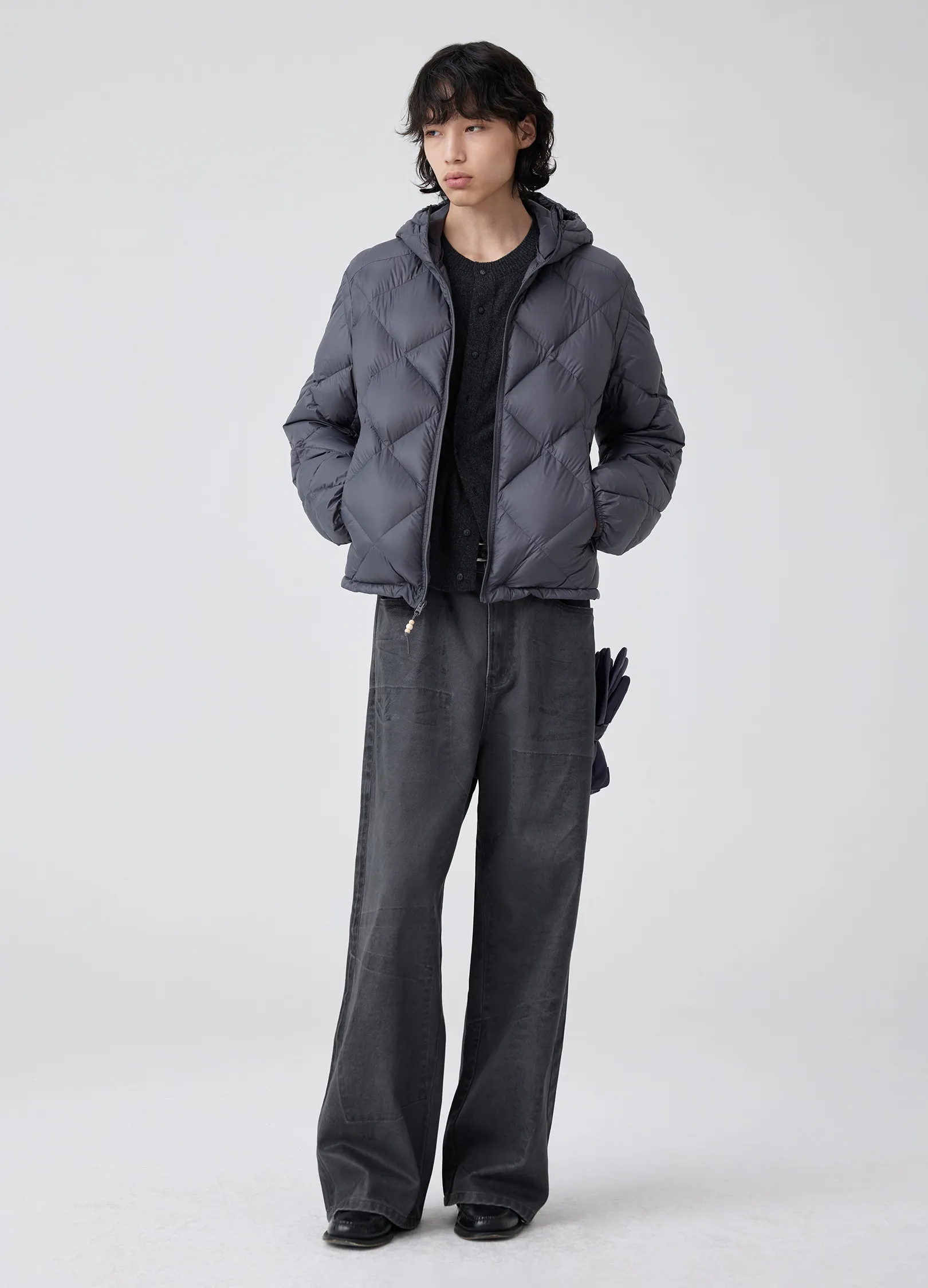 Diamond Quilted Down Jacket - Image 12