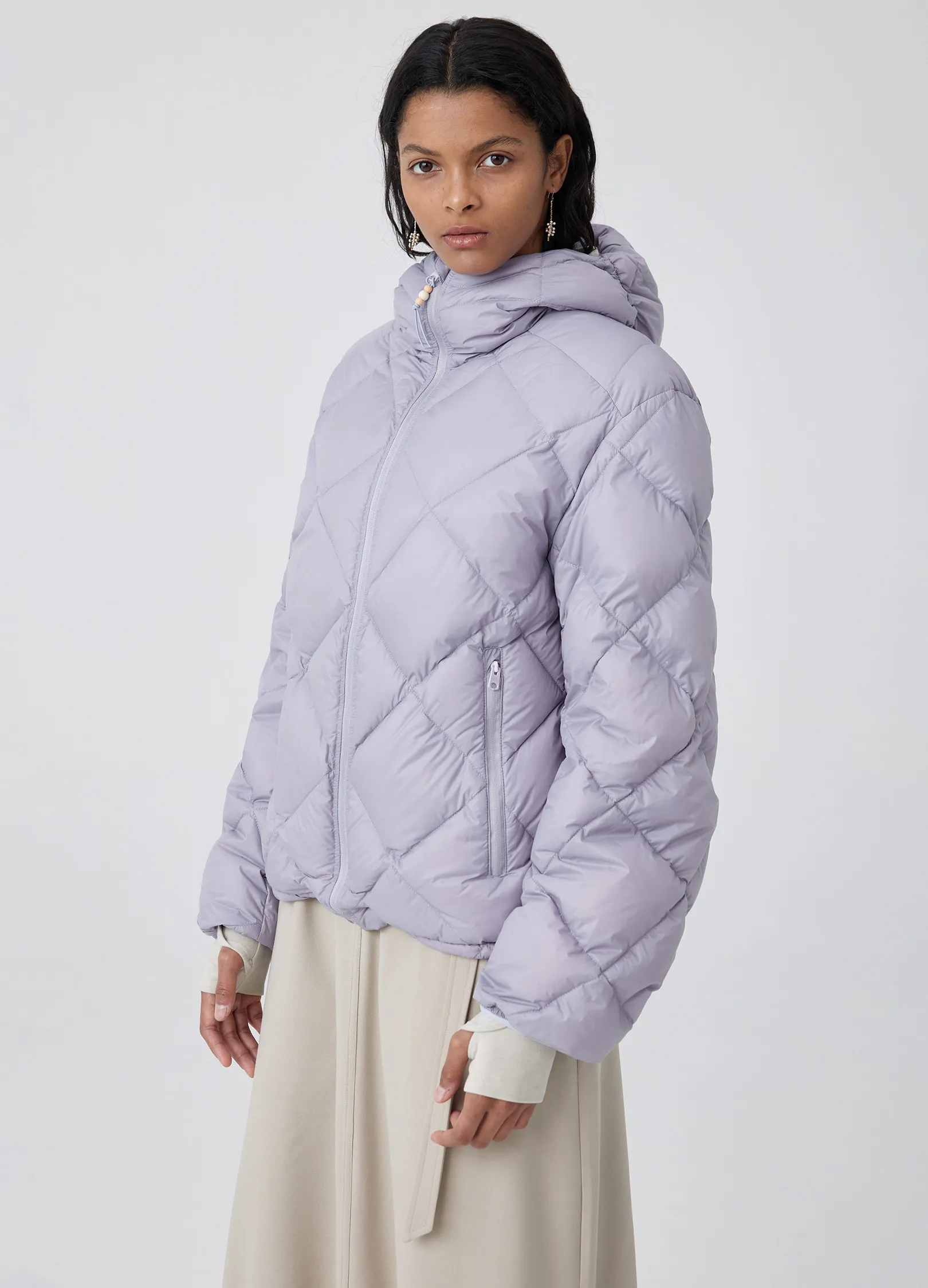 Diamond Quilted Down Jacket - Image 3