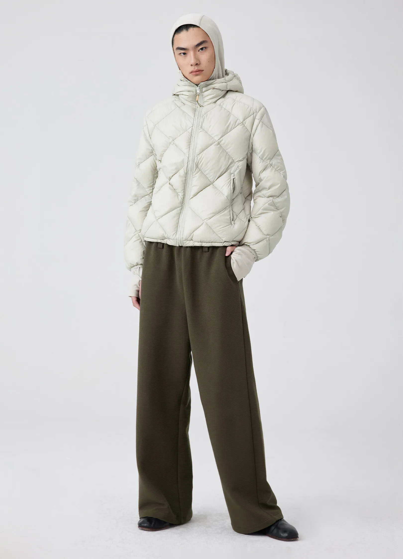 Diamond Quilted Down Jacket - Image 8