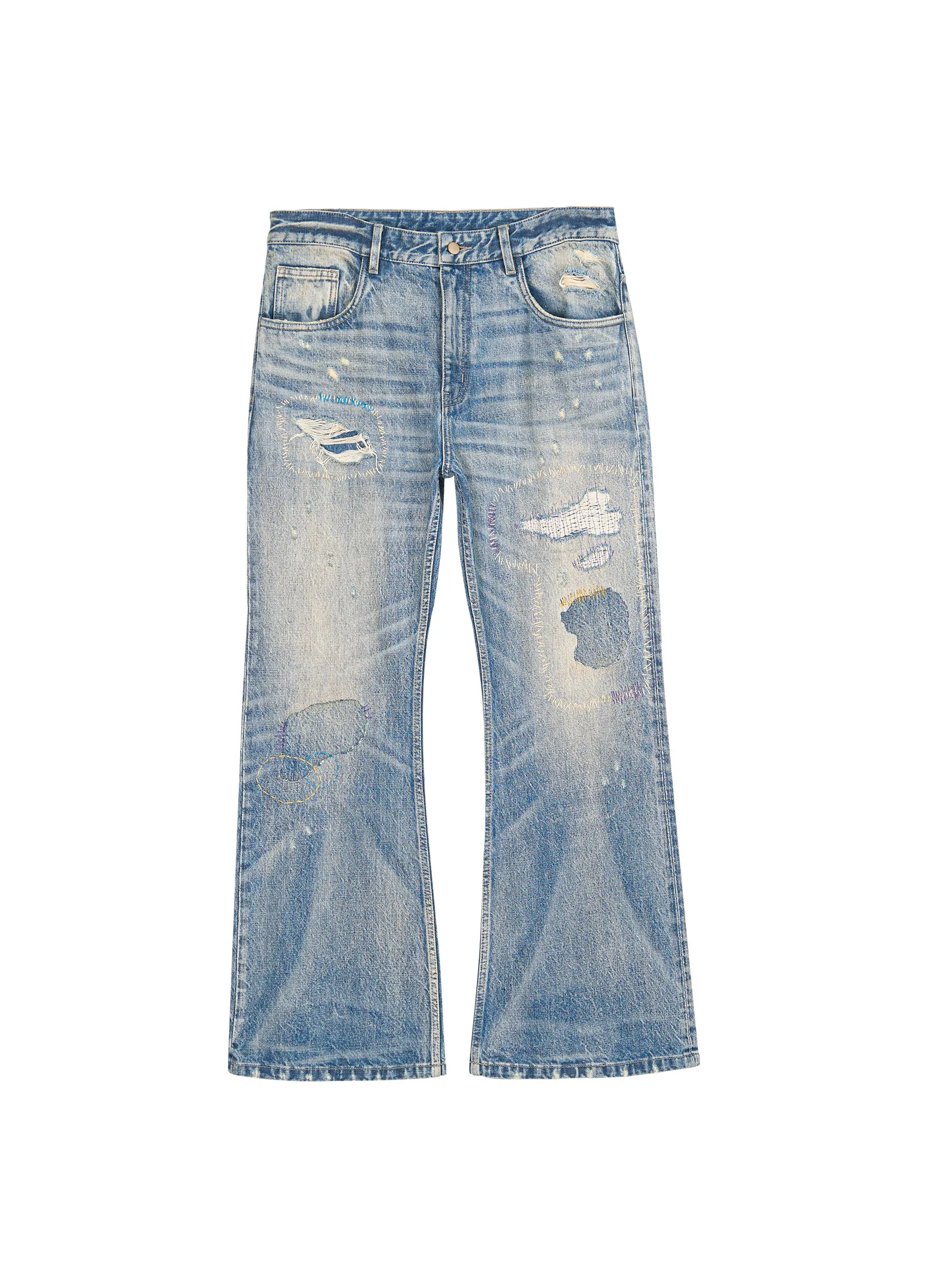 Distressed Patchwork Denim - Image 10