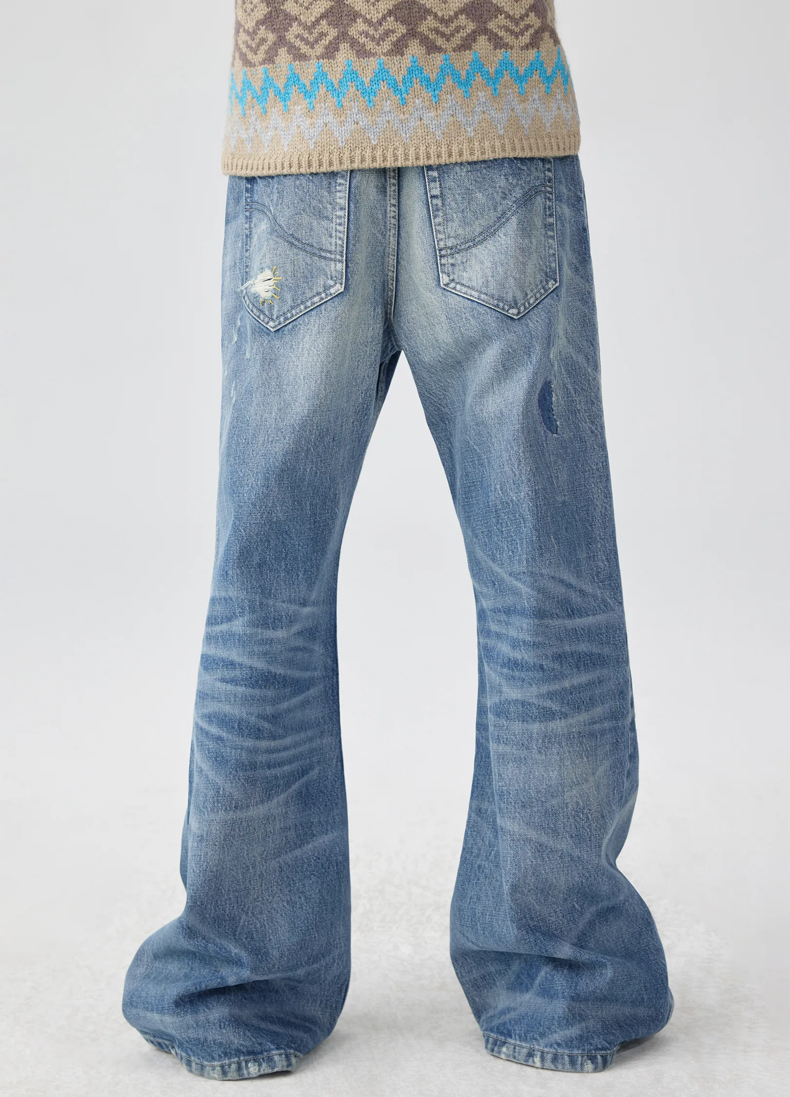 Distressed Patchwork Denim - Image 5