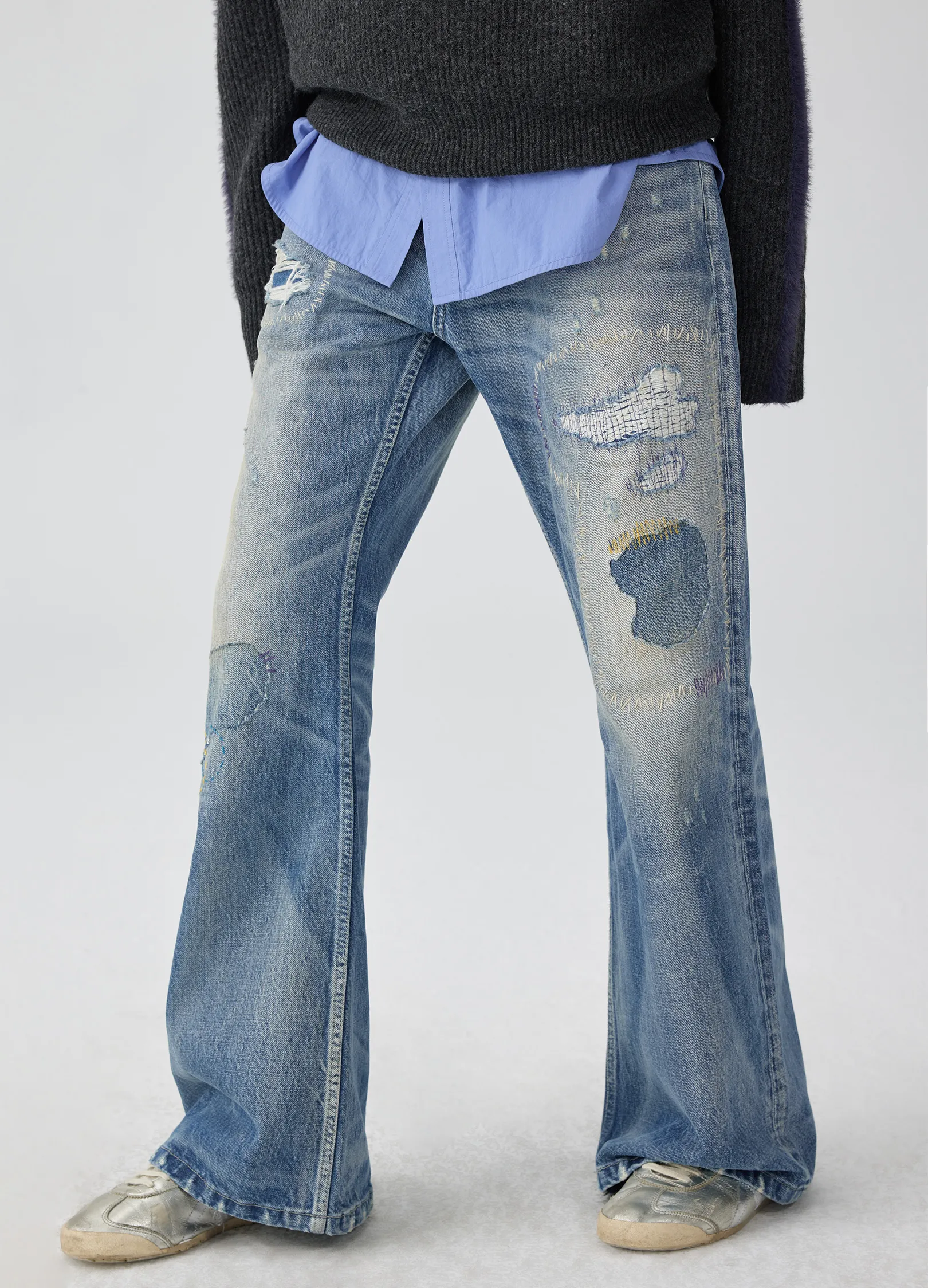 Distressed Patchwork Denim - Image 7
